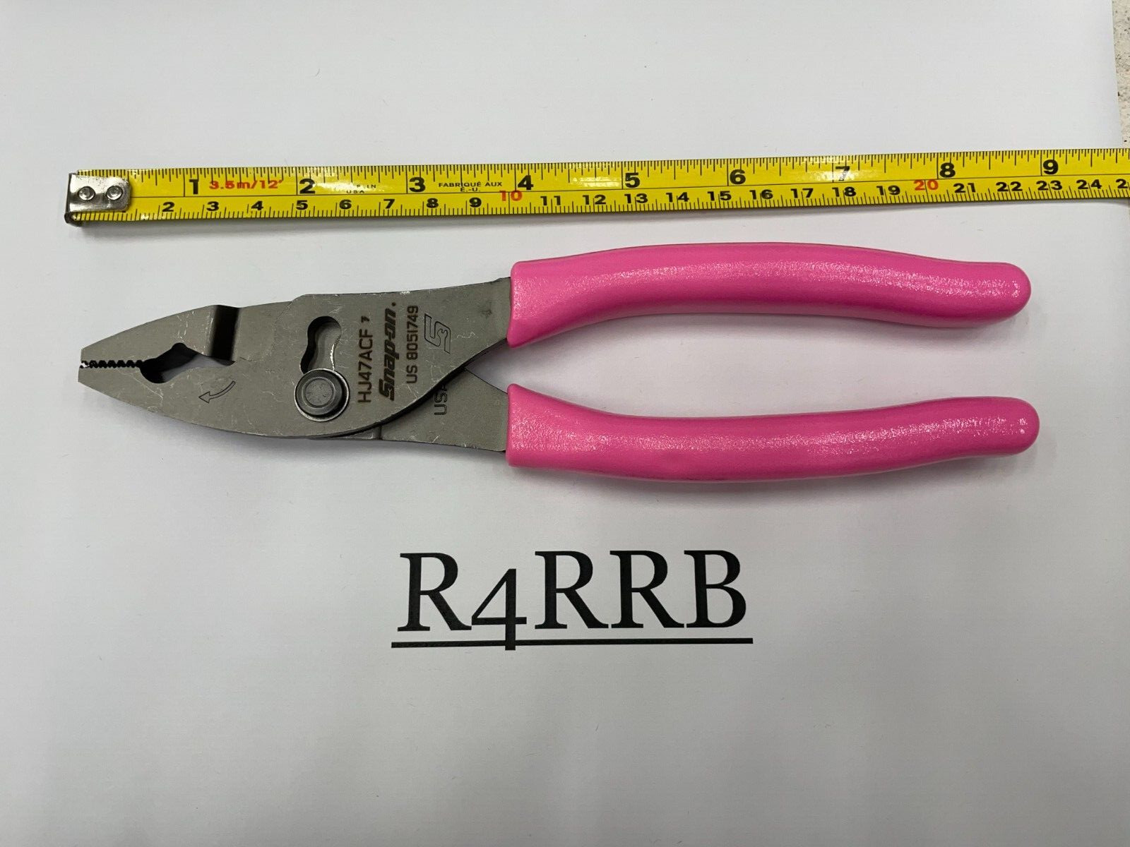 Snap-on Tools USA NEW STYLE PINK 8″ Soft Grip Flank Jaw Pliers HJ47ACFP