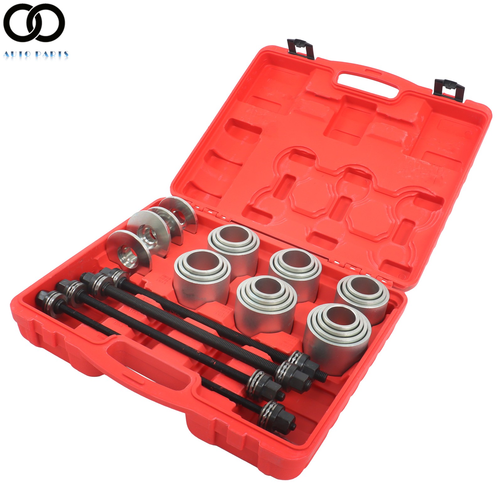 28×Universal Bearing Puller and Installer Kit Tension Sleeve Set for Auto Repair