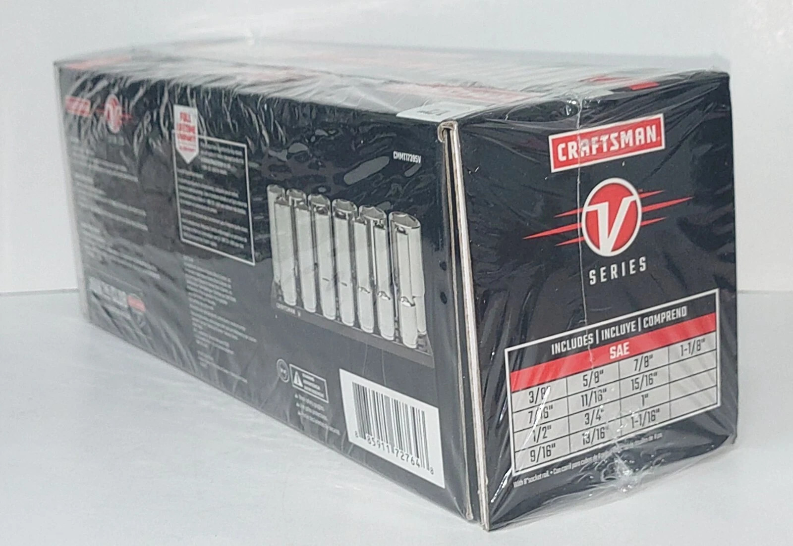 Craftsman V-Series 1/2″ Drive 10 Piece SAE Deep Socket Set CMMT17395V