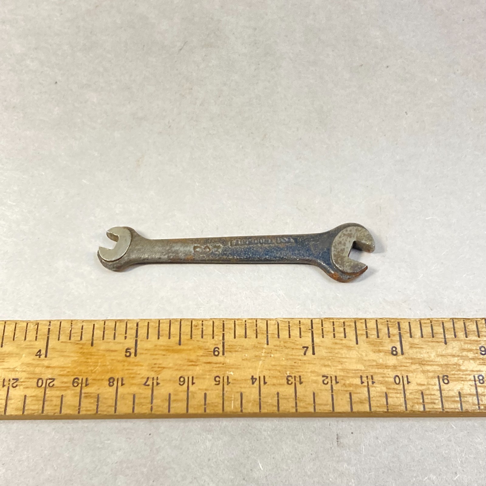 Vintage Fairmount 1/4″-3/16″ Wrench Engineer Square Nut Open End #523 USA