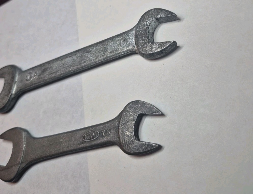 Honda Motors HM lot of 2, 14mm x 17mm and 17x19mm Open End Wrenches