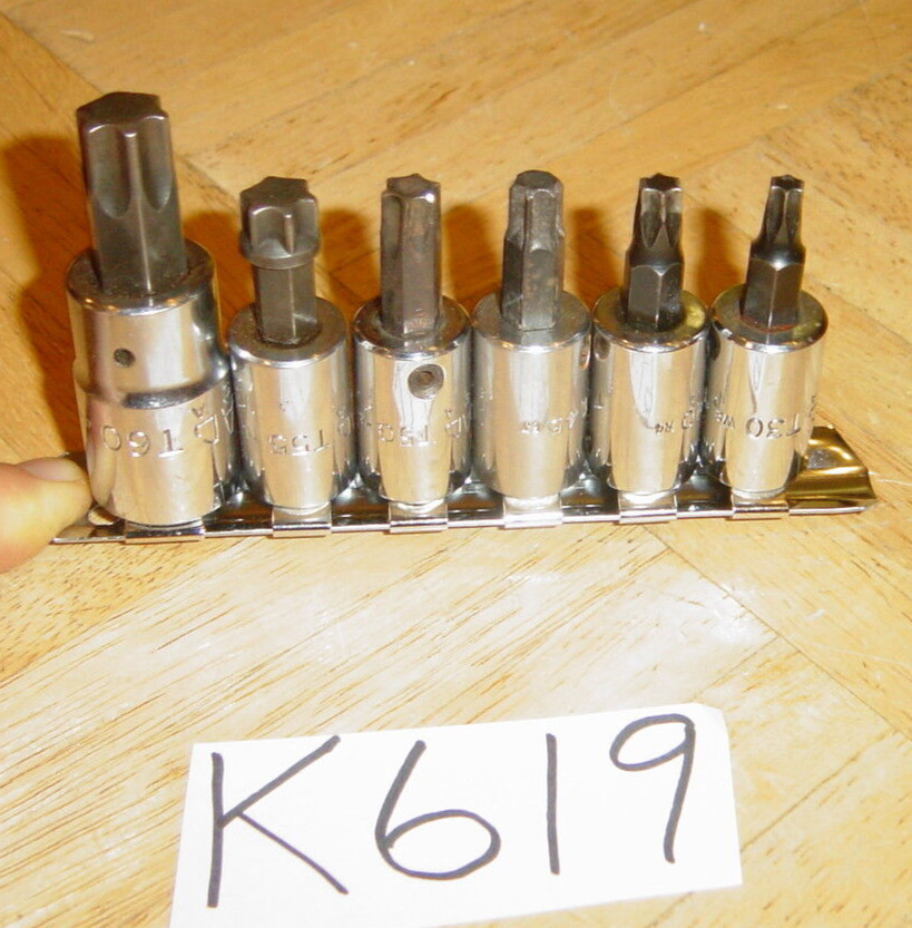 MAC TOOLS 6 PIECE MULTI DRIVE TORX BIT SOCKET DRIVER SET T30-T60