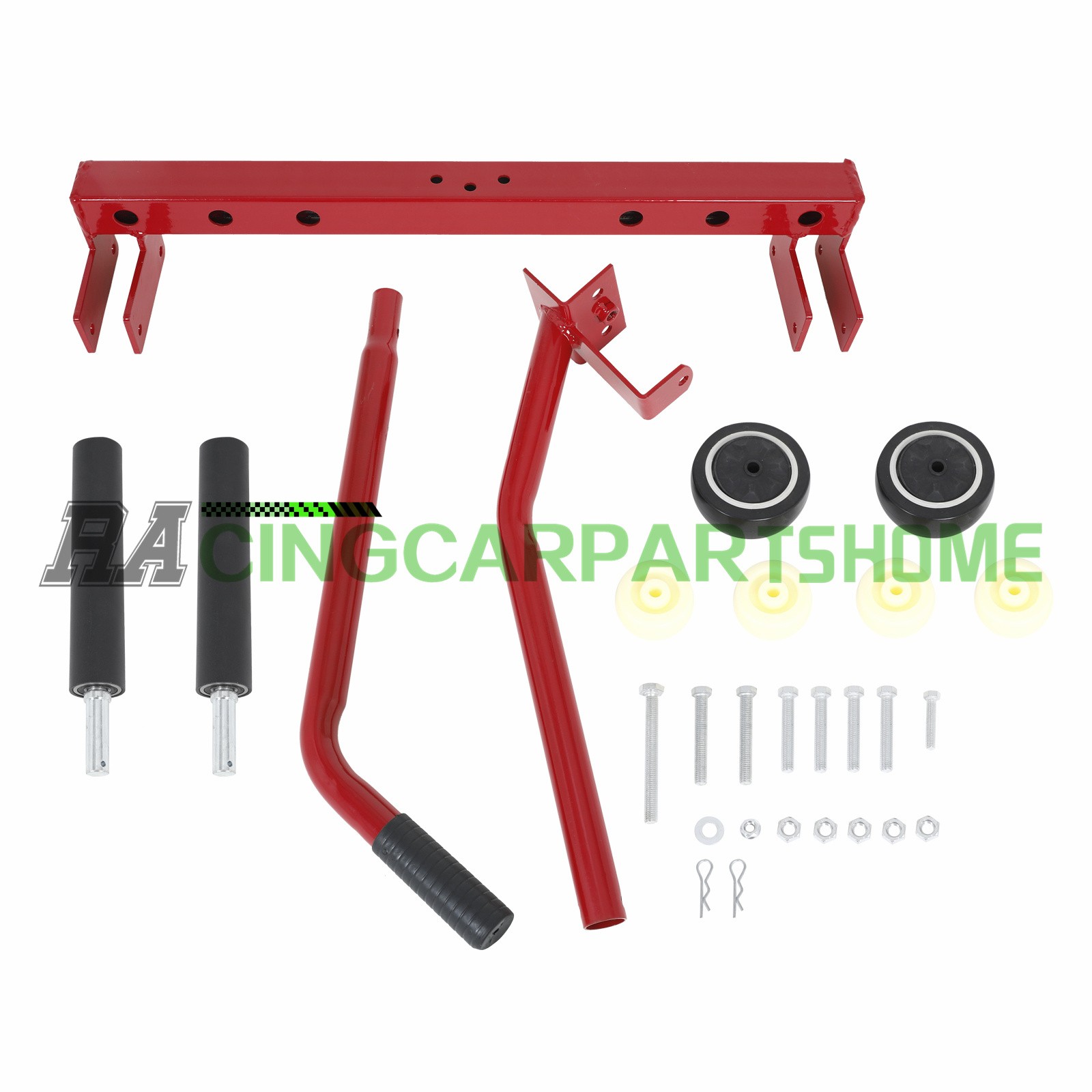 Adjustable Tire Wheel Dolly Cart 330 lbs & Tire Bead Breaker For 6.5″-24.5″ Tire