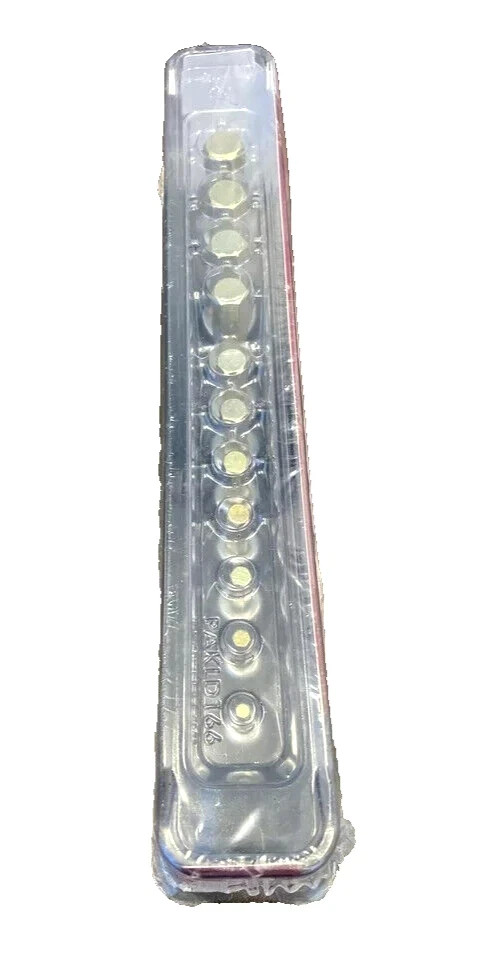 Snap-on 11 pc. 3/8” drive metric standard hex bit socket set 4-14mm 211EFAMY NEW