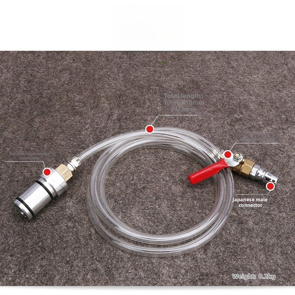 Extended PU Hose Oil Filler Funnel with Double Seal and Standard Connectors