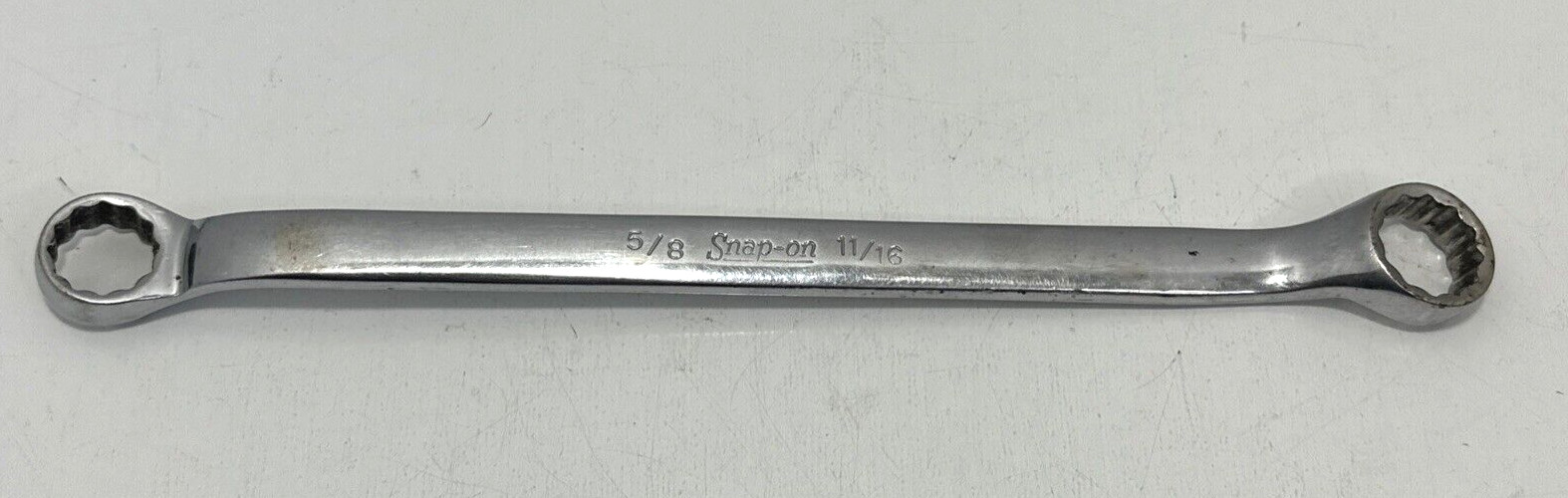 Snap On XB2022 5/8” x 11/16” 12 Point 10° Offset Double Wrench 1987 SAE GUC