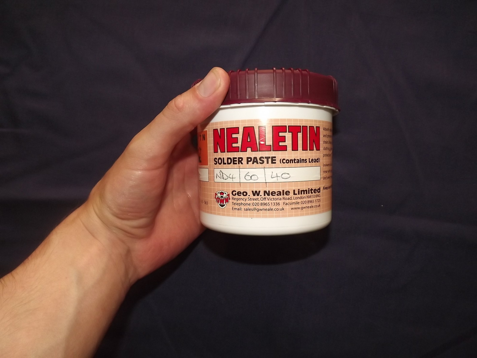 Lead Solder Paint/Paste 500grm ( 2 x 250grm ) for Lead Loading