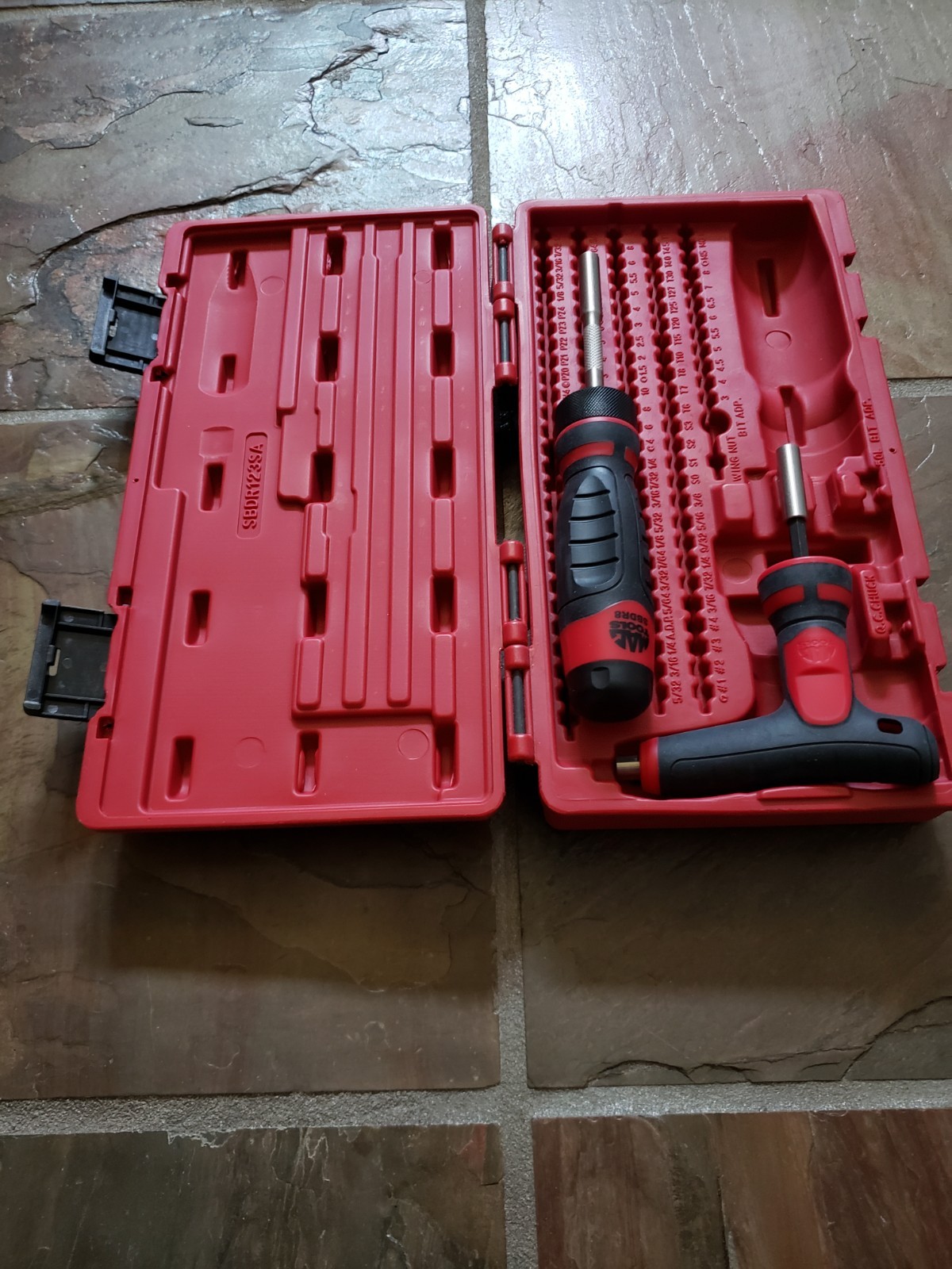 MAC TOOLS 1/4″ Hex Drive Ratcheting Bit Driver Set SBDR123SA **NO BITS INCLUDED*