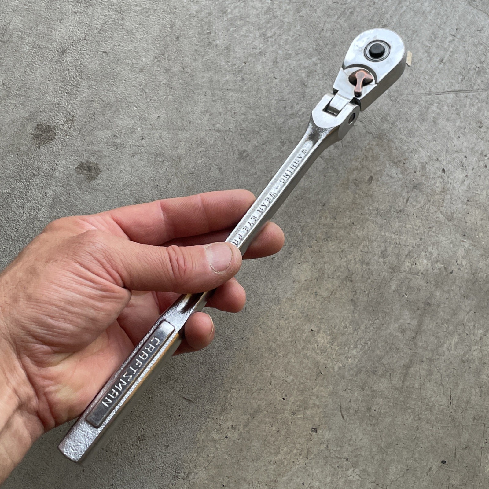 Craftsman Quick Release 3/8″ Drive Flex Head Ratchet VVK 44815 USA