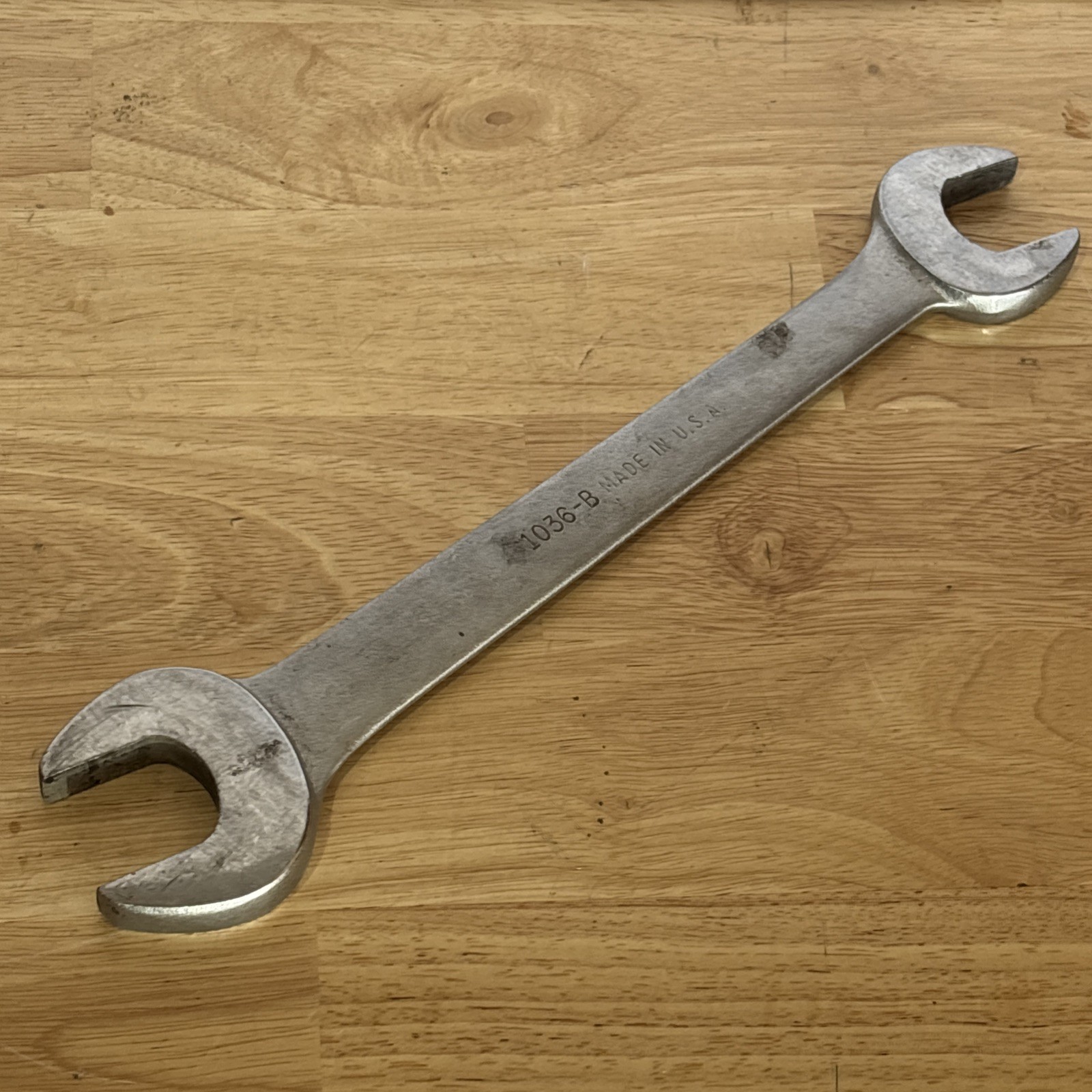 Billings Vitally 1-1/16″ x 1-1/8″ Double Open End Wrench 1036-B USA