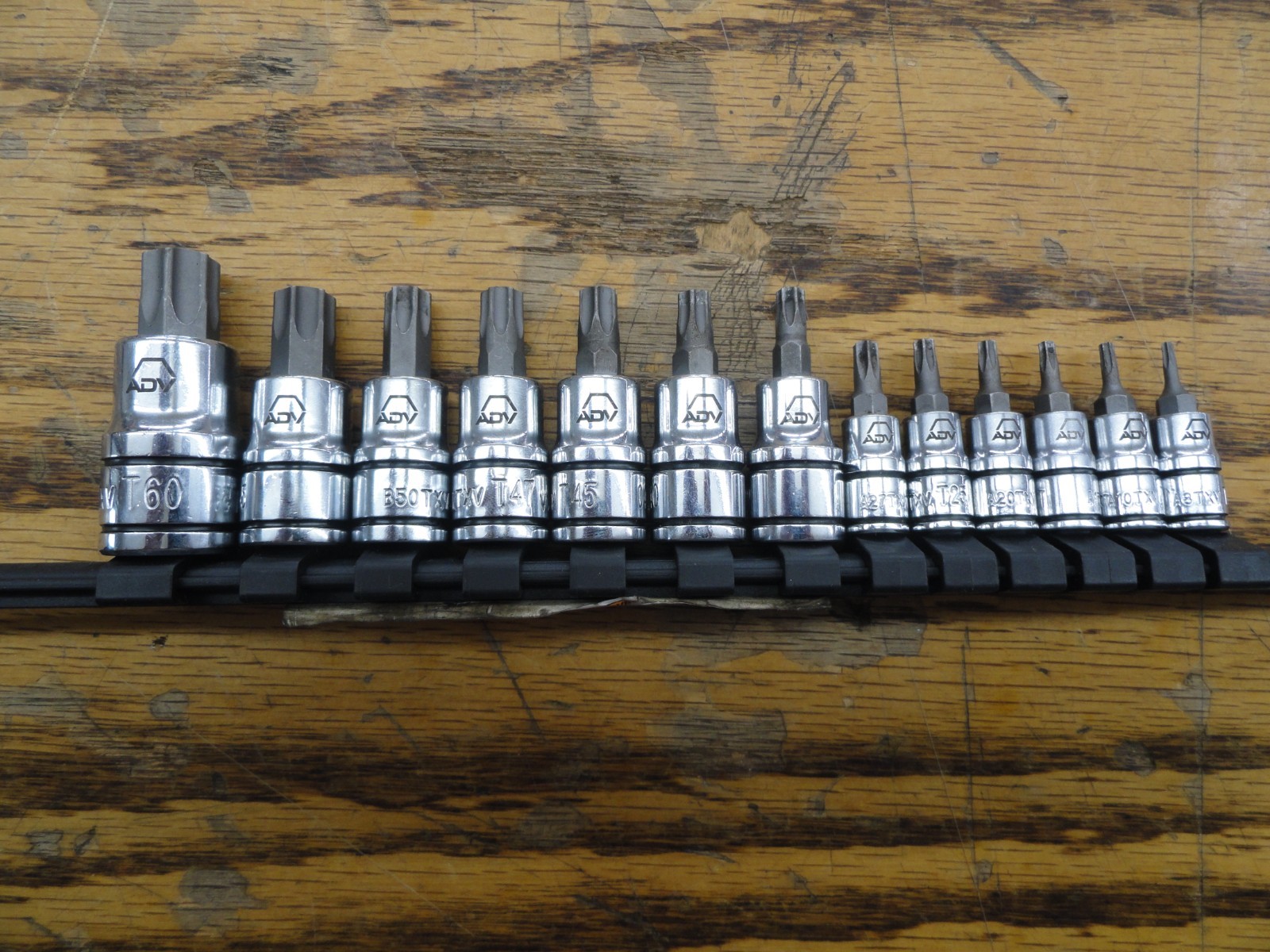 Matco Tools ADV SABCTX13V 13pc Torx Socket Set T8-T60 1/4″ 3/8″ & 1/2″ Dr NICE