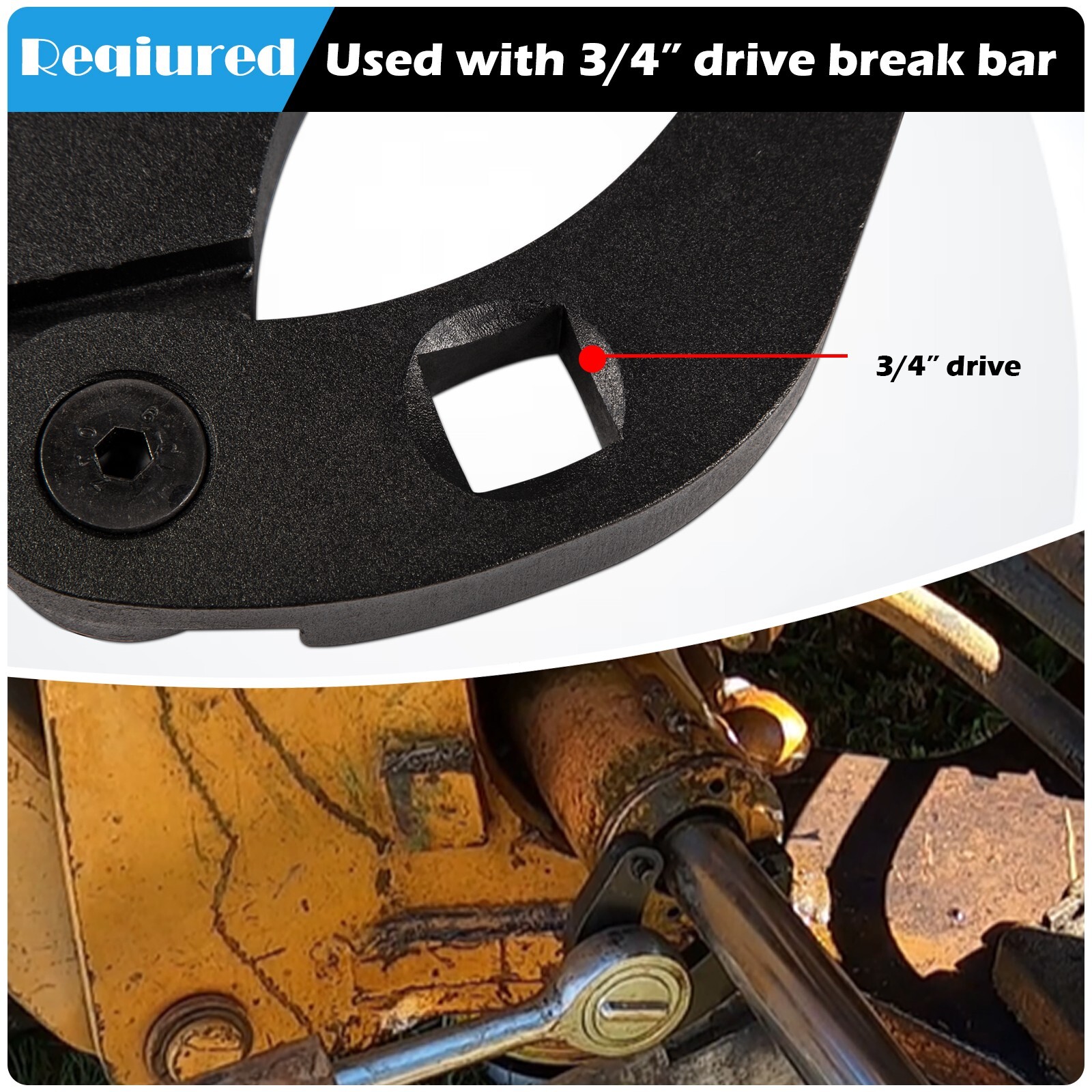 For Hydraulic Cylinders 1266 Adjustable Gland Nut Wrench Pin Spanner Tools