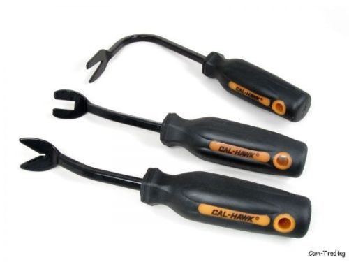 CTT 3-Pc. Auto Door Panel Remover Tool Set Dash Trim Molding Clips Panel CAPDPR3