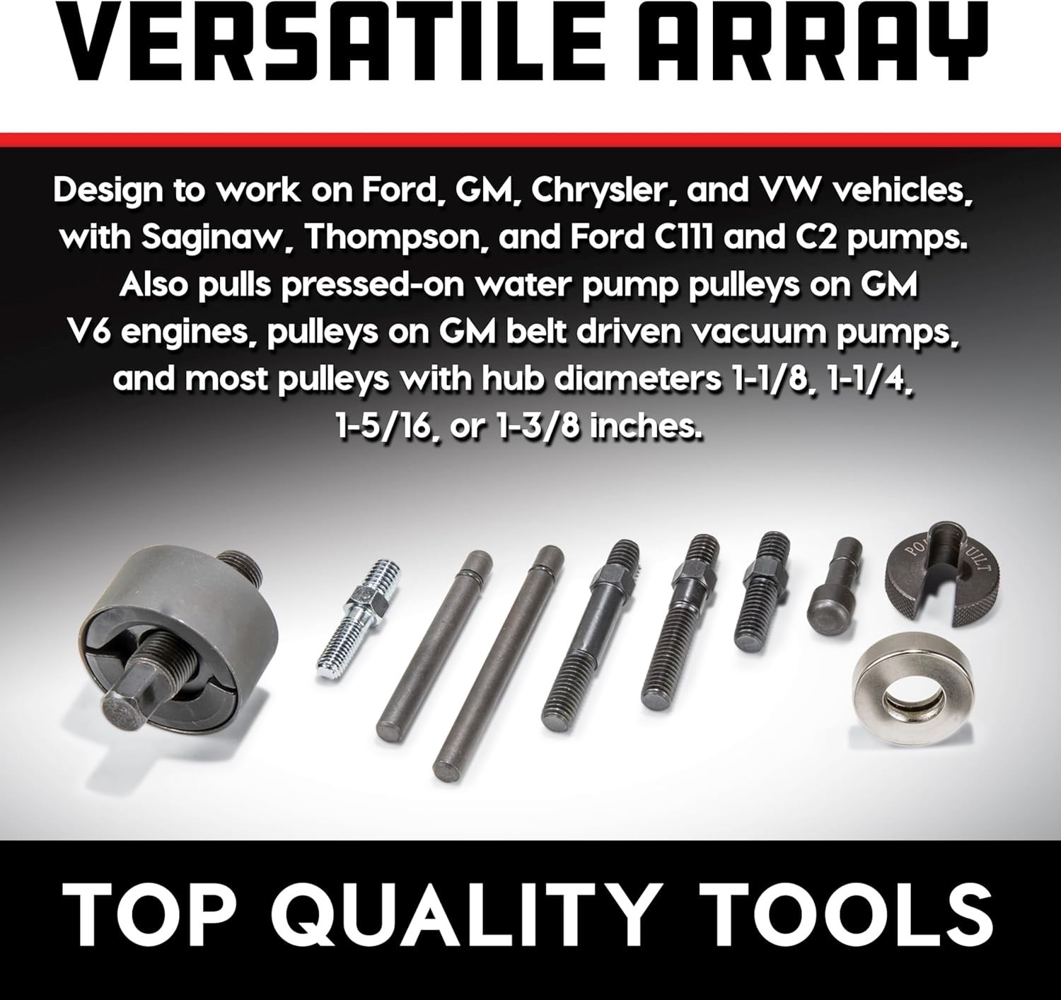 Power Steering and Alternator Pulley Puller Installer Kit – 648605