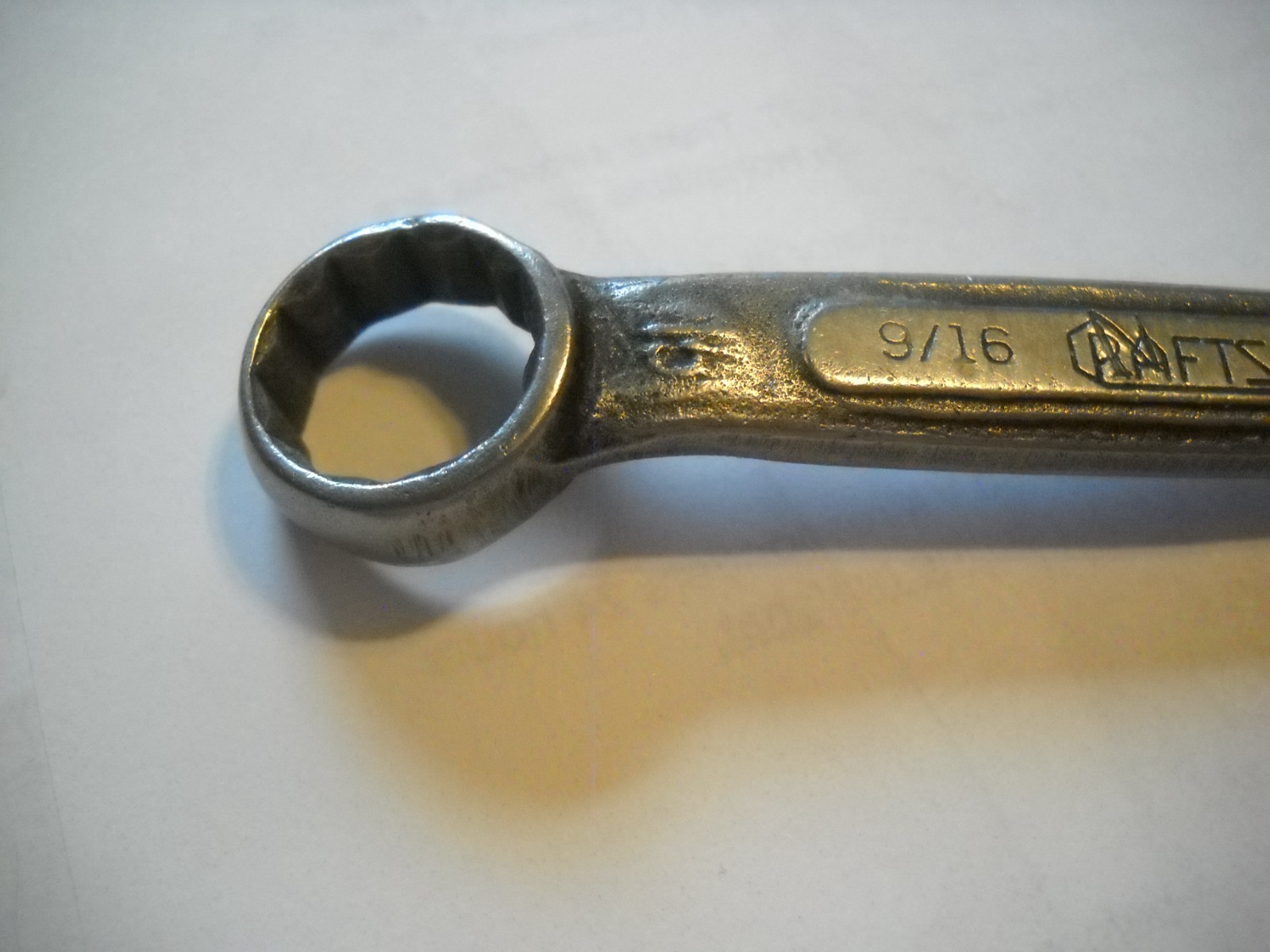 Vintage Craftsman Stubby Double Box End Wrench 9/16″ x 1/2″ 5″ Long Underline