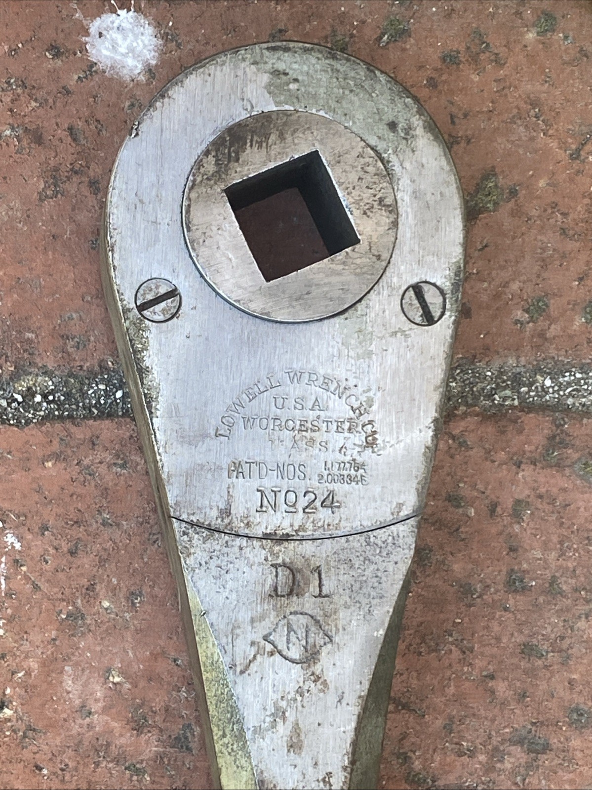 Vintage Lowell Wrench Co. Heavy Duty Ratchet 3/4” Drive No. 24 USA