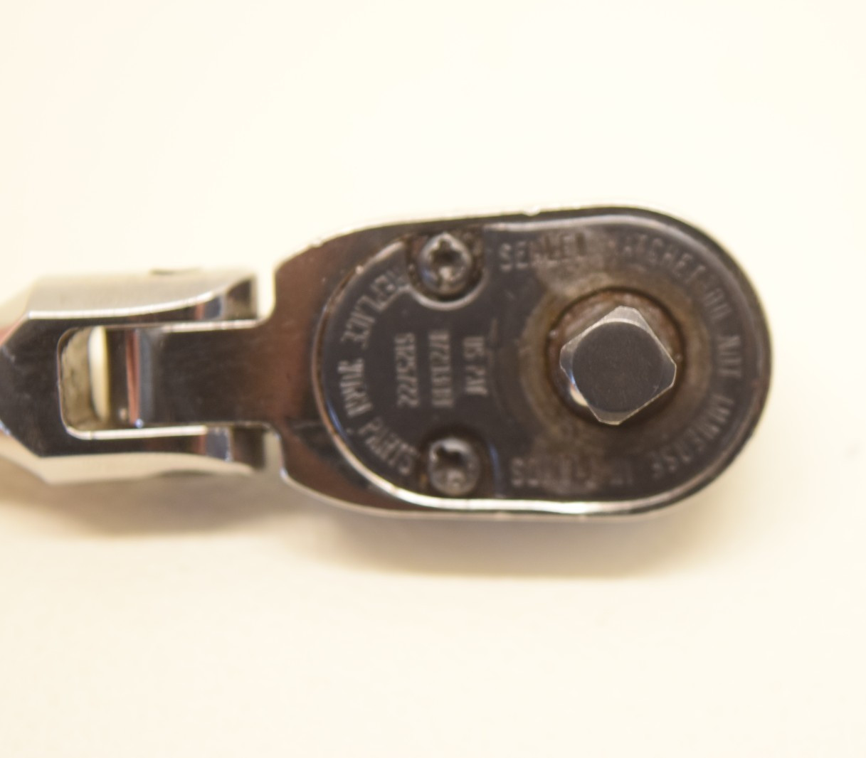 SNAP ON TKF72 Stubby Flex Head Ratchet 1/4” Drive USA TOOLS – USED