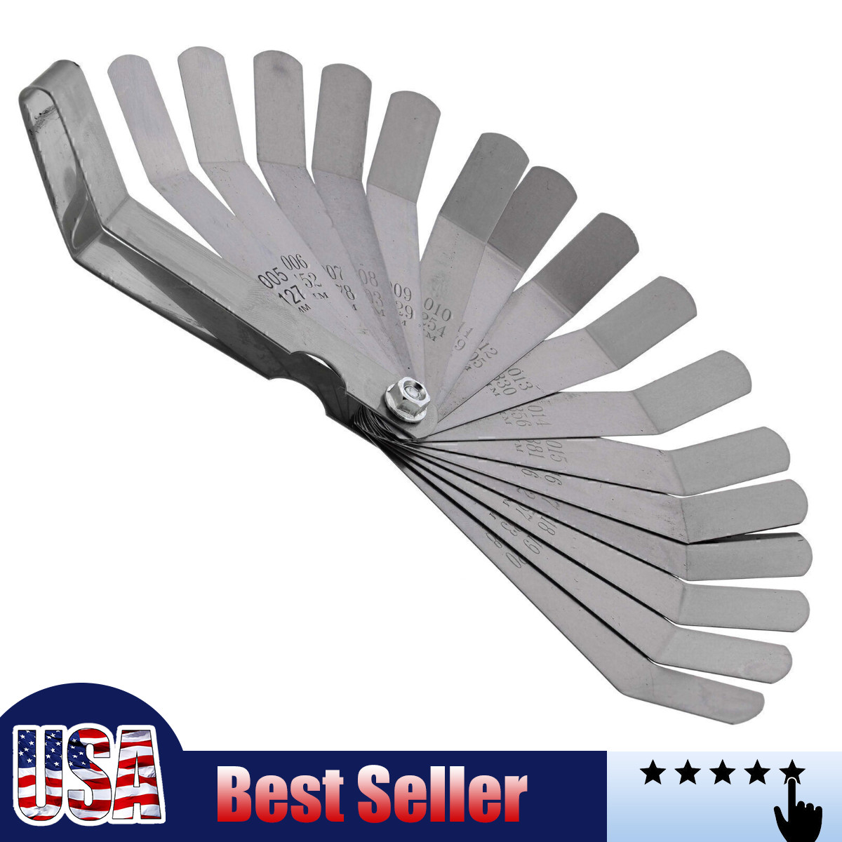 16xTapered Feeler Gauge Set Valve Clearance Checker UTV ATV Motorcycle Cnseqycue