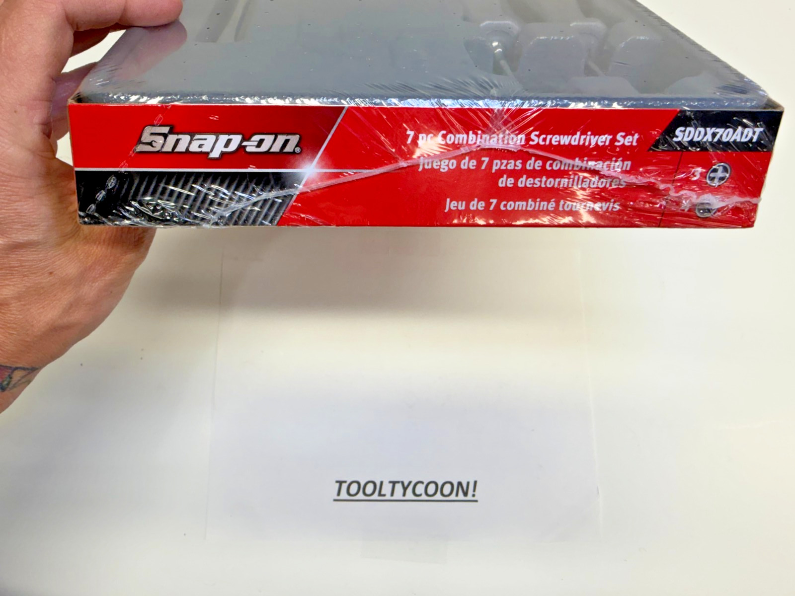 Snap-on Tools USA NEW 7PC DARK TITANIUM Hard Handle Screwdriver Set SDDX70ADT