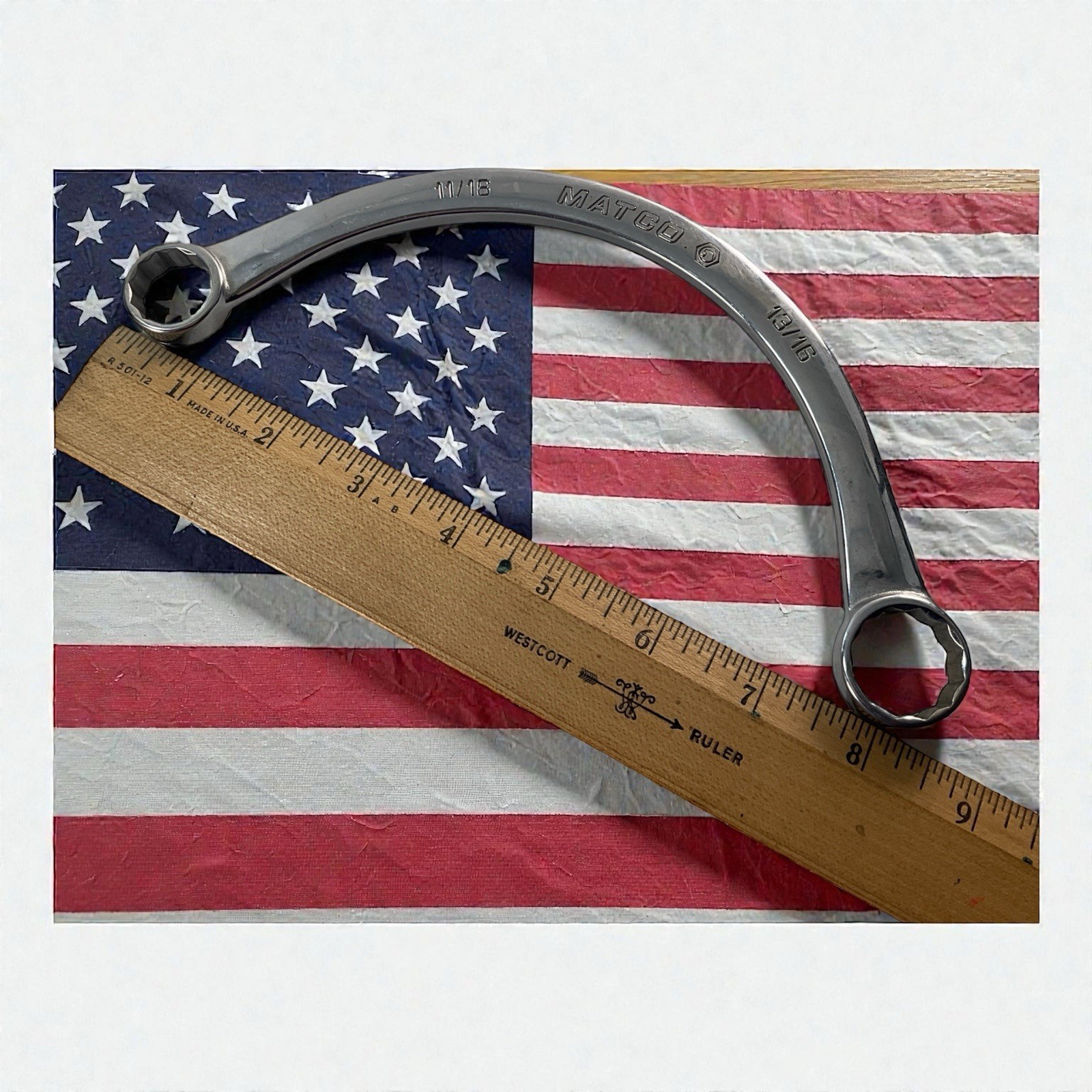 Matco Tools Half Moon Wrench 13/16″ x 11/16″ SAE 12 Point RHM2226 Chrome USA
