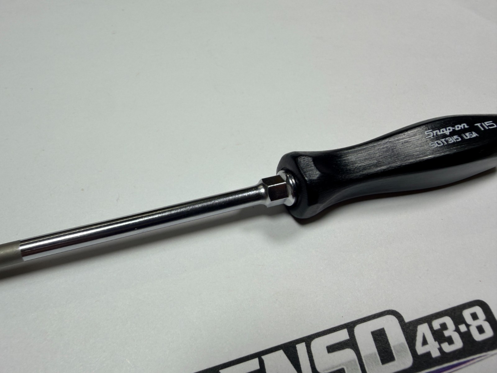 Snap-on Tools USA NOS RARE BLACK T15 Mini Hard Grip TORX Screwdriver SDT315BK
