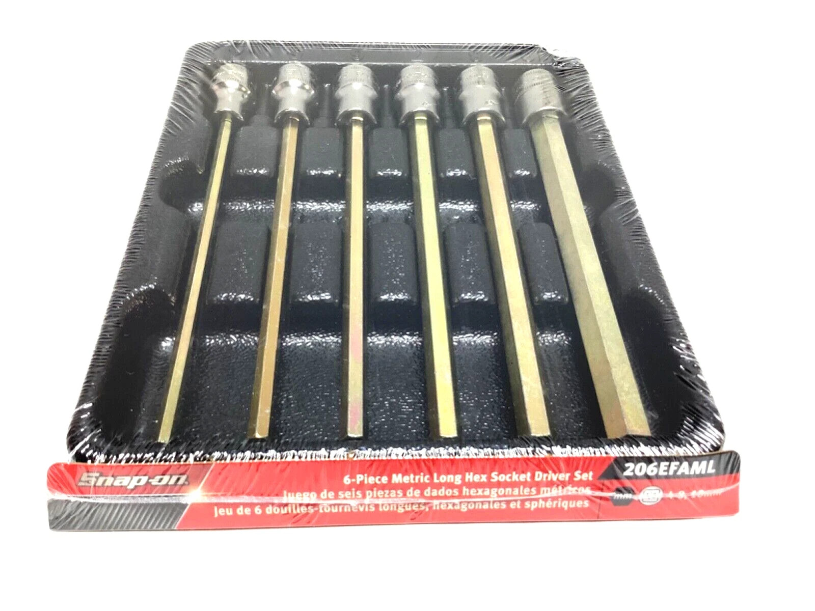 Snap-on 3/8″ drive 4 to 10 mm Hex Socket Driver LONG Shank 206EFAML SEALED NEW