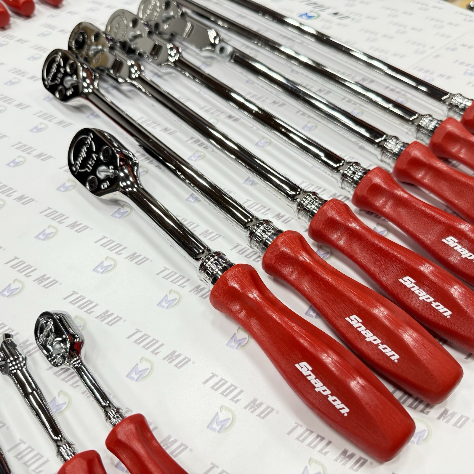Snap-on Tools USA RARE 31pc RED 1/2″ 3/8″ 1/4″ Drive Ratchet Set SHLFD80A