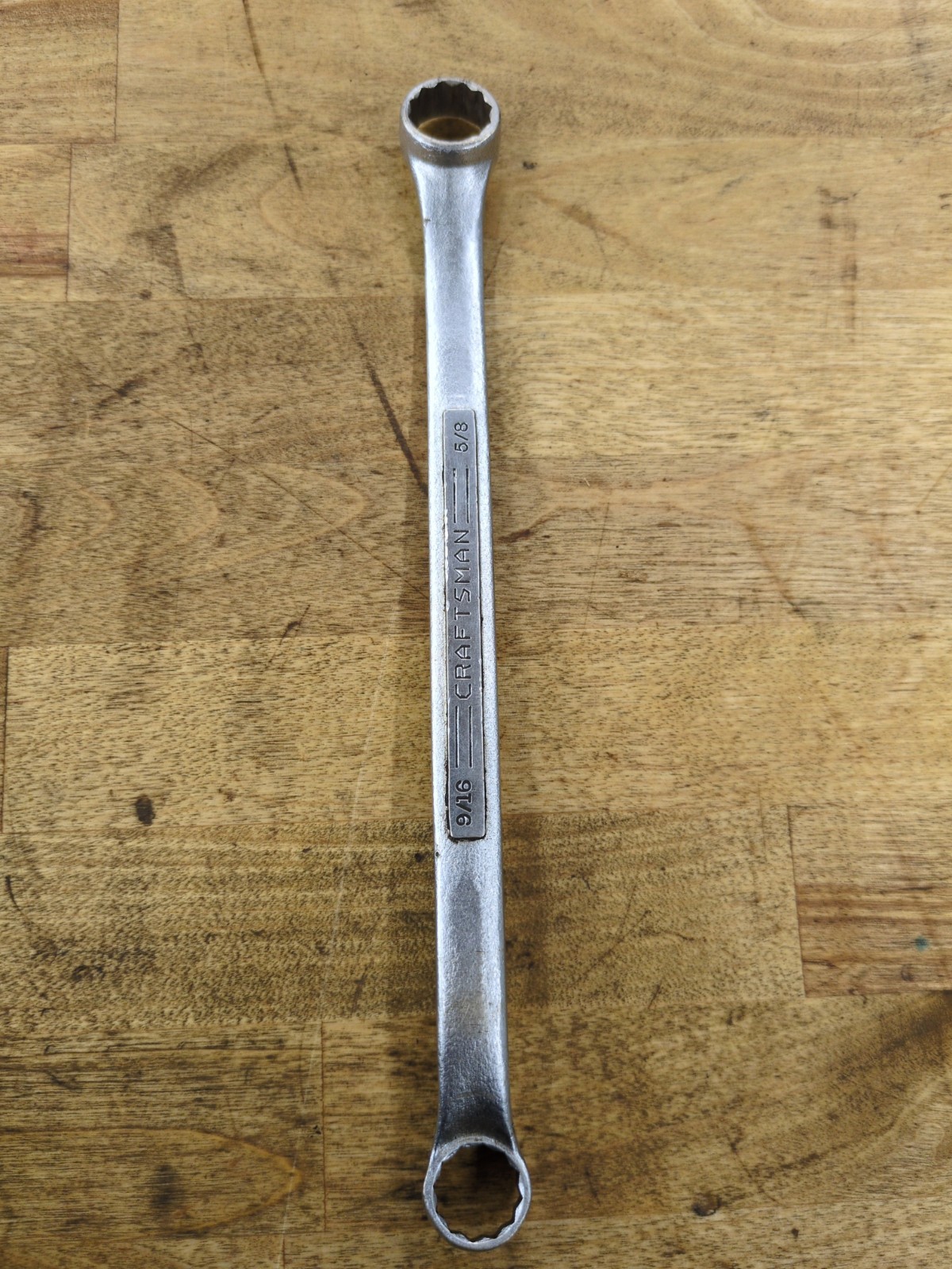 VINTAGE CRAFTSMAN =V= OFFSET BOX WRENCH 9/16″X 5/8″ USA