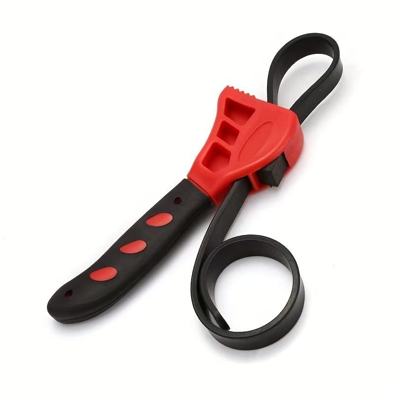 6in Adjustable Belt Wrench Oil Filter Strap Wrench Jar Lid Opener Tool