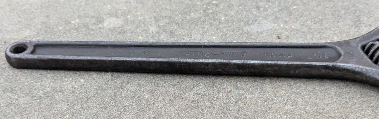 Blue Point by Snap On Tools 15″ Adjustable Wrench Forged Alloy Steel USA