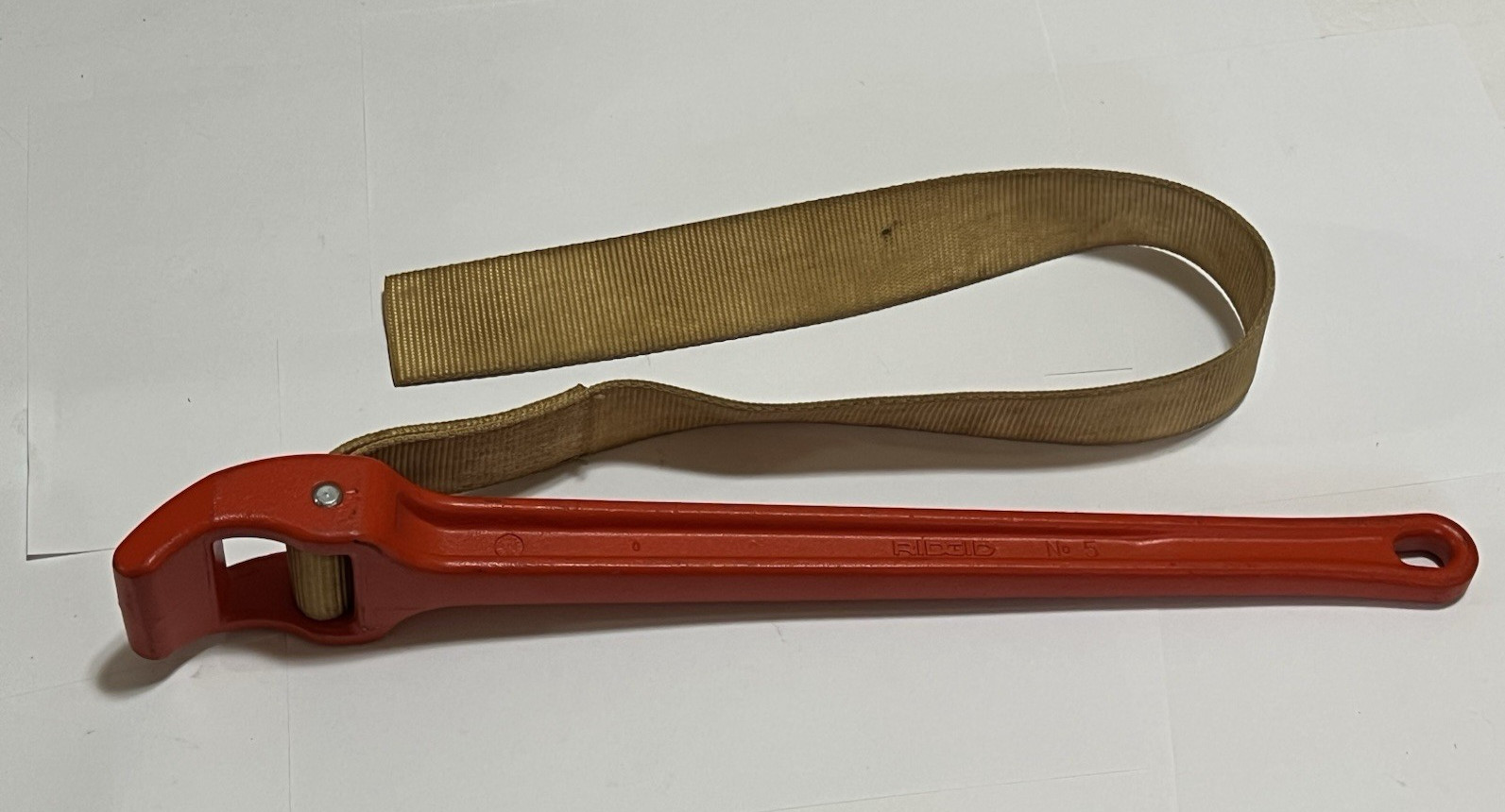 Ridgid Tools No 5 Aluminum Strap Pipe Wrench 18″ Long USA NICE