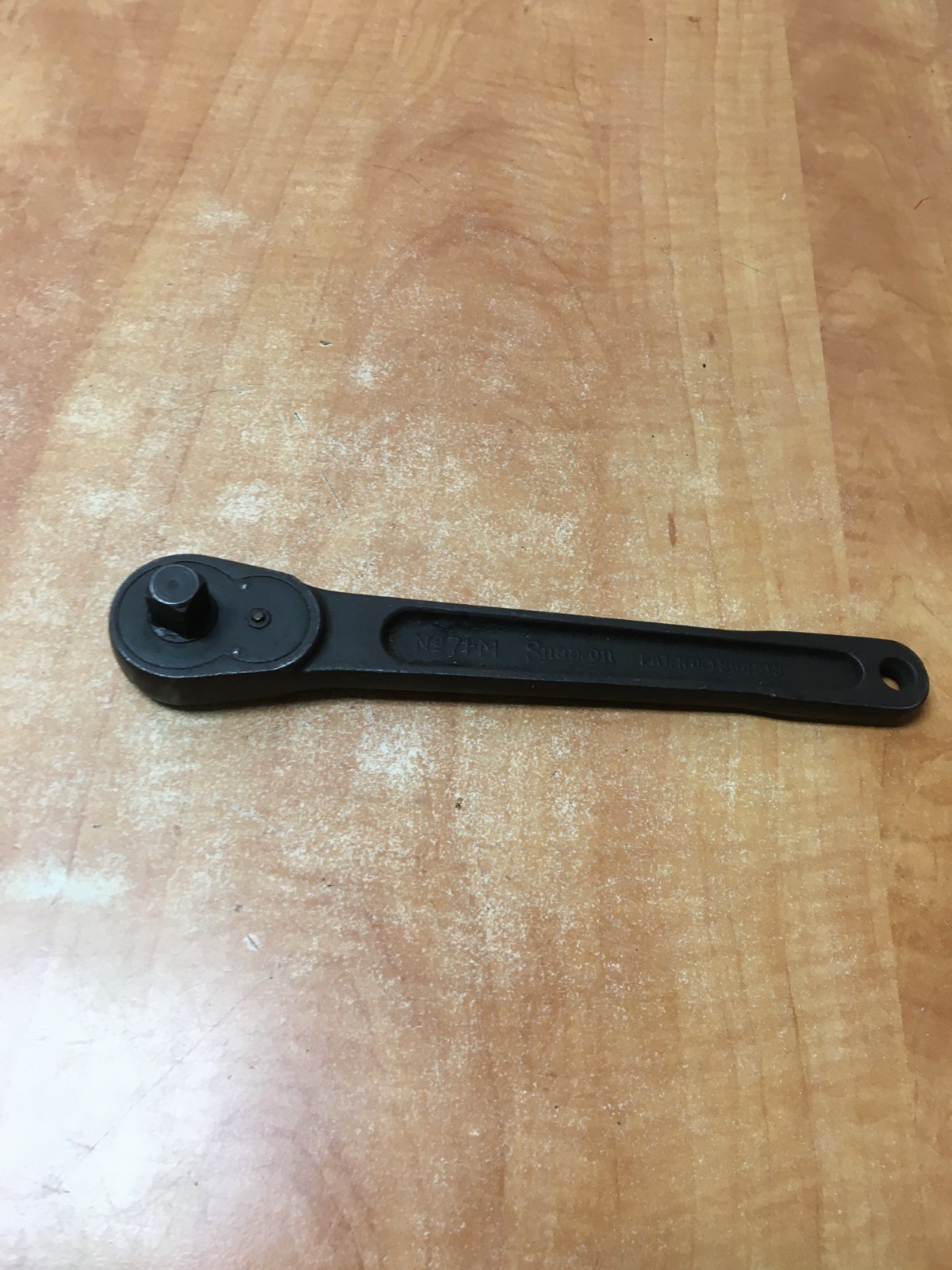 Vintage SNAP ON No-71-M 1/2″ Drive Ratchet PAT. 1854513 WORKING BUT READ