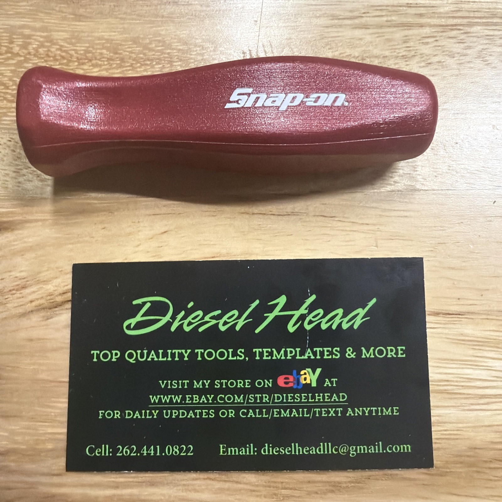 *RARE* Snap-on Tool PEARL RED 3/8″ Dr Replacement Hard Handle Ratchet Grip