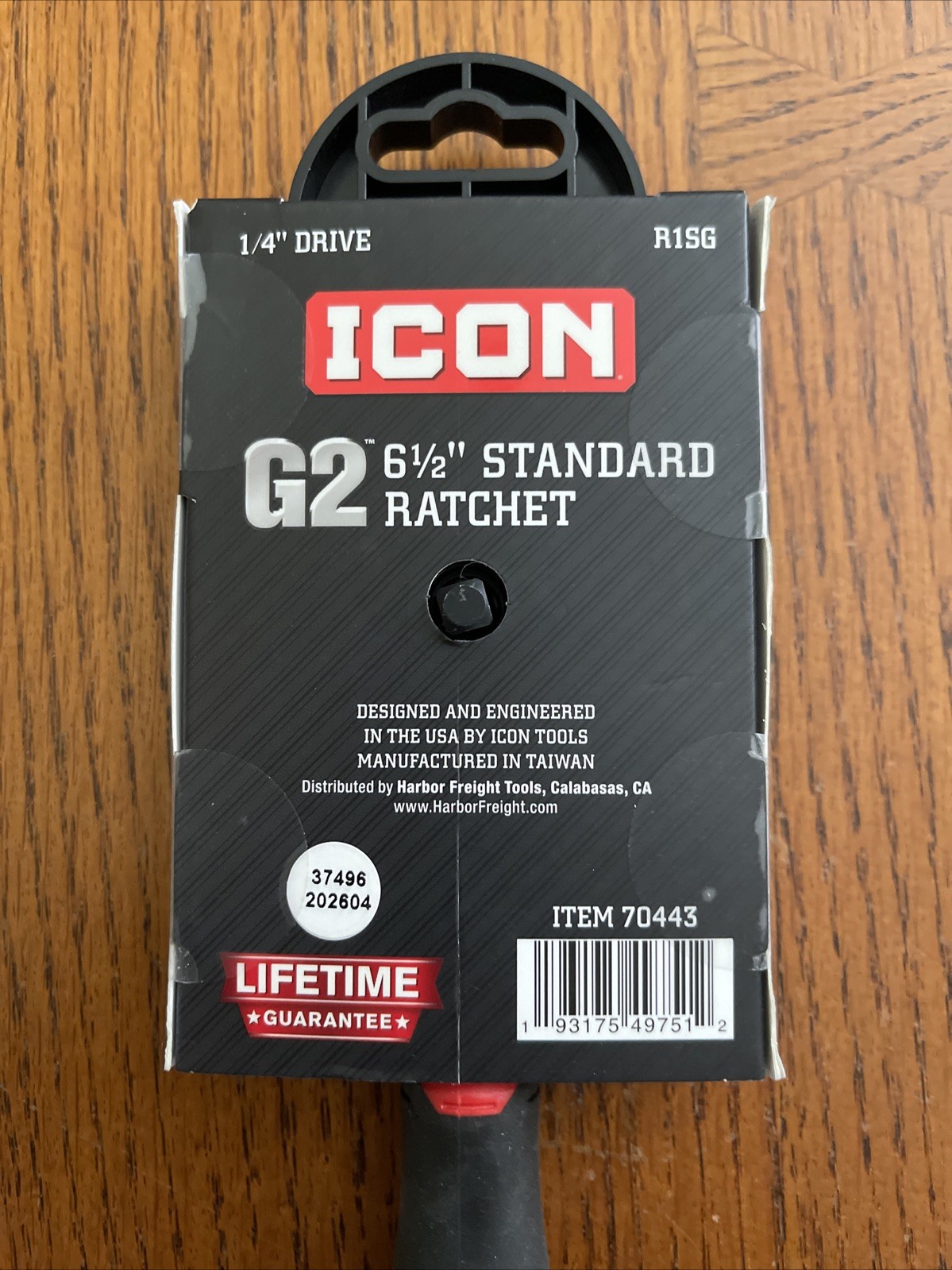 ICON 1/4 in Drive Professional Ratchet w/Comfort Grip R1SG 6 1/2″ Standard 70443
