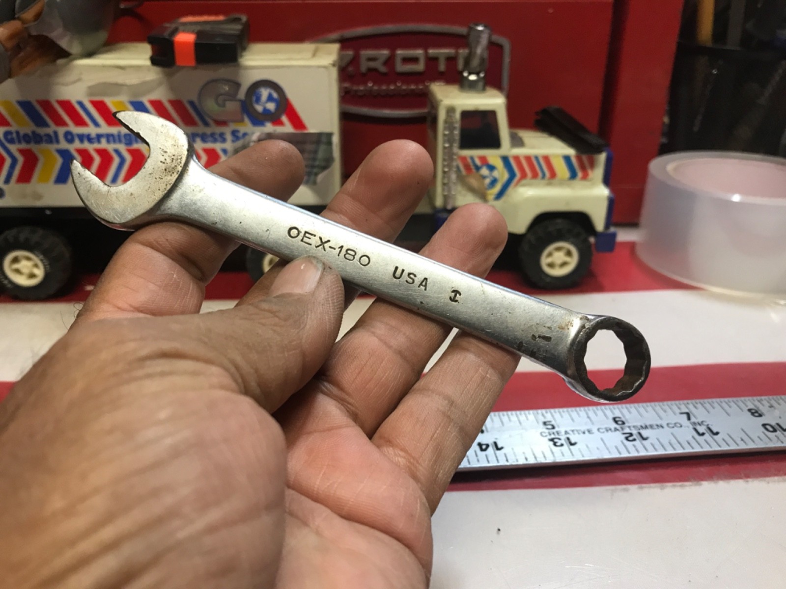 Snap on wrench stubby 9/16” OEX180 VINTAGE date 1951 IIII