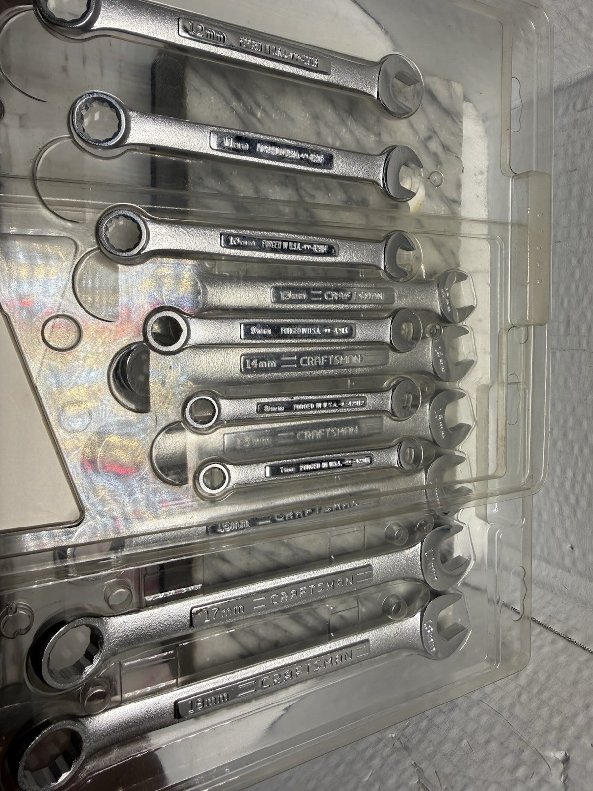 Vintage Craftsman 12-Piece Metric Combination Wrench Set 44626 New Old Stock USA
