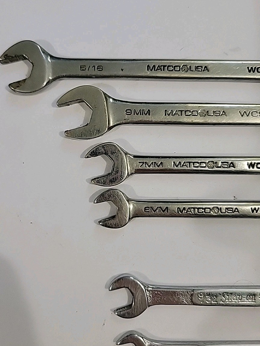 Matco/Snap On 12 Point Set Of 6 Wrenches