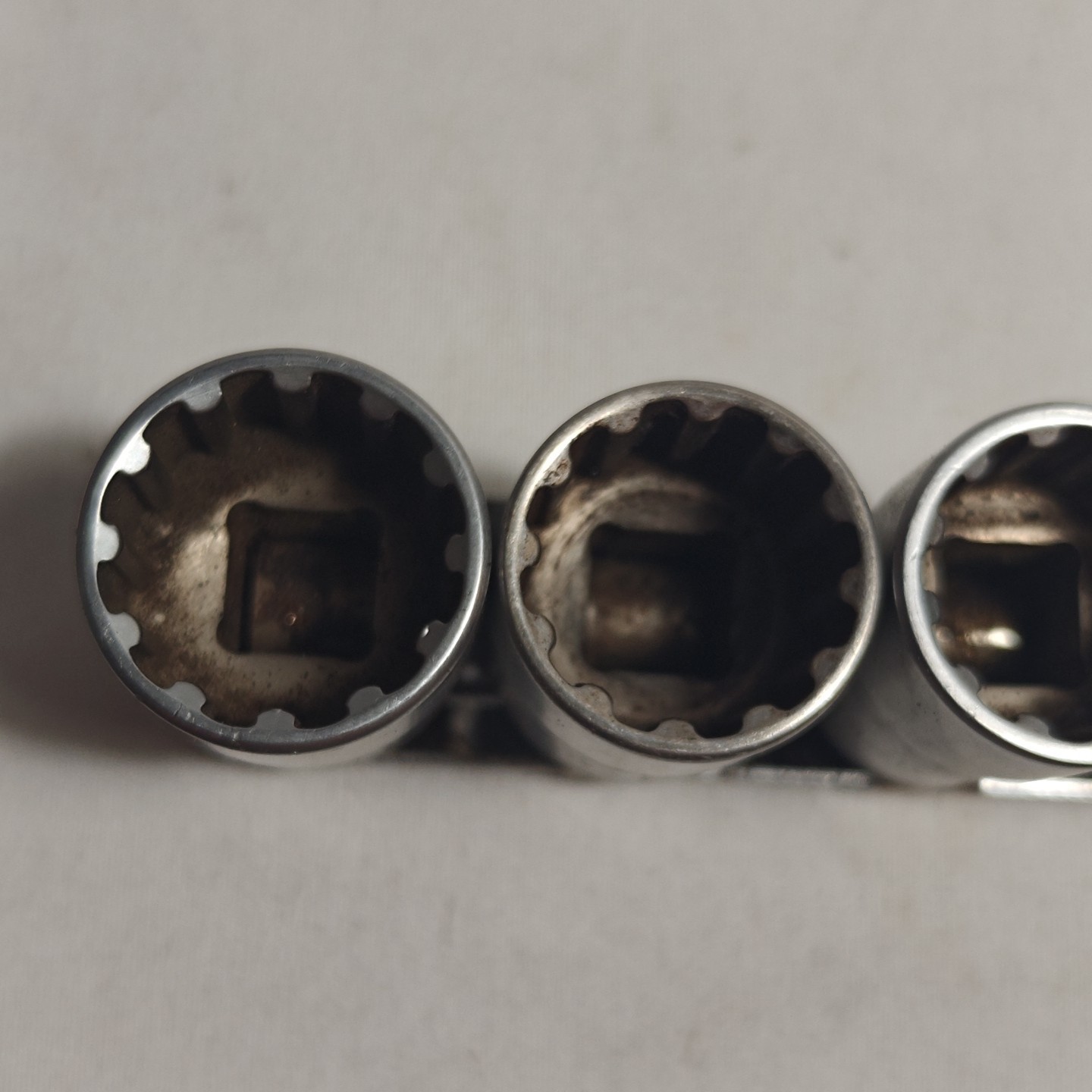 MAC Tools SPLINE Hex Metric 8mm-19mm 3/8″ DR Set Lot Socket Shallow Spherical