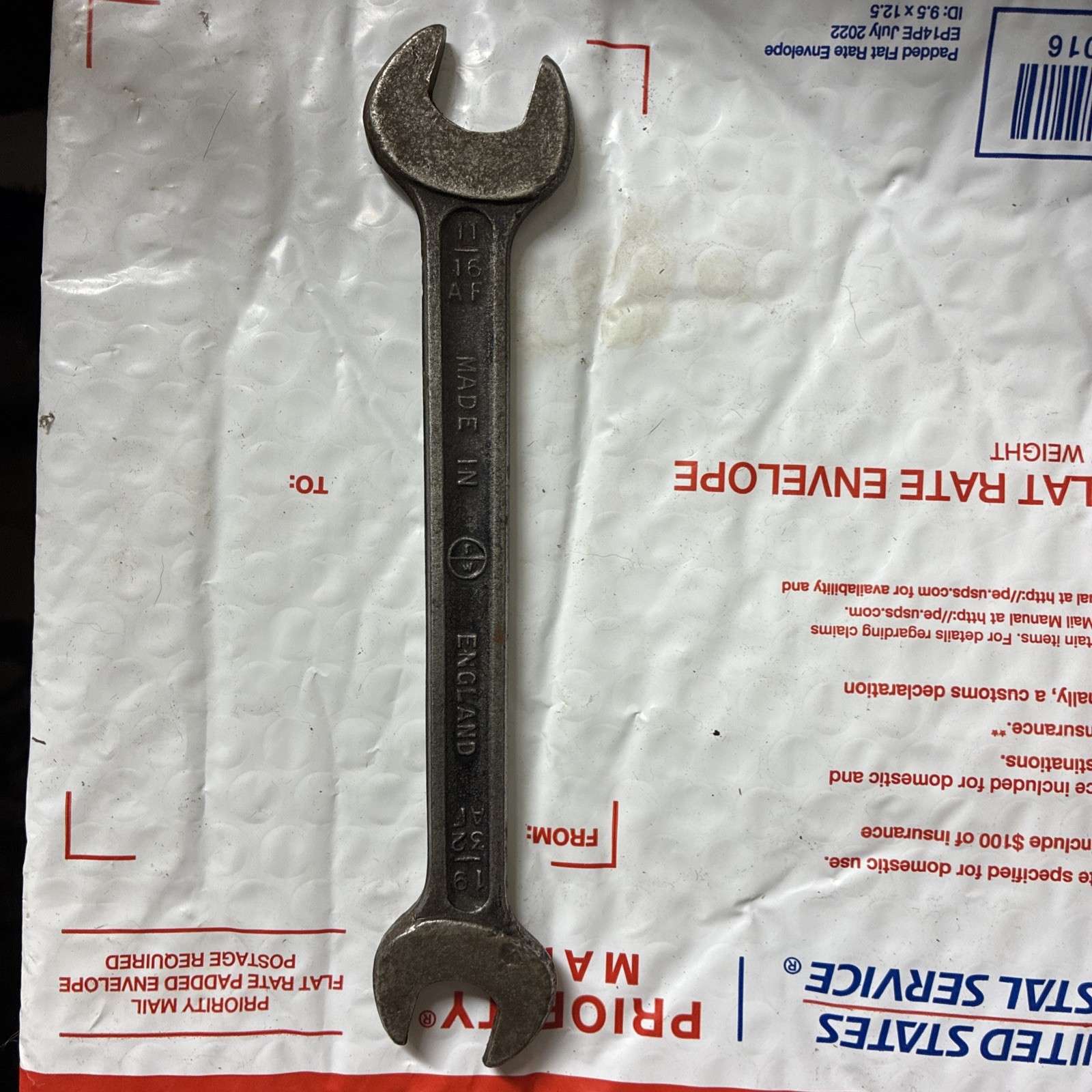Superslim open spanner, 11/16AF – 19/32AF Made in England