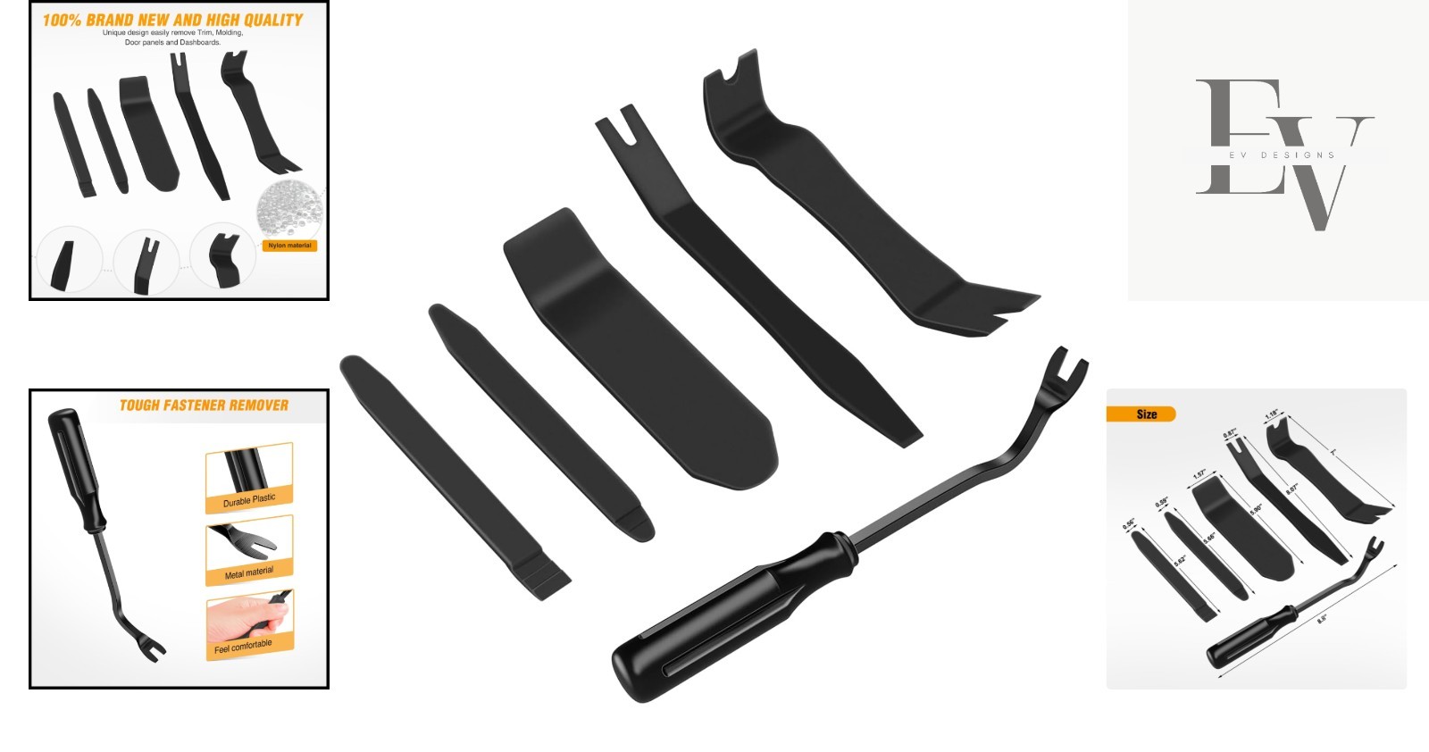 6PCS No-Scratch Auto Trim Removal Tool Kit – Safe Car Repair Essentials