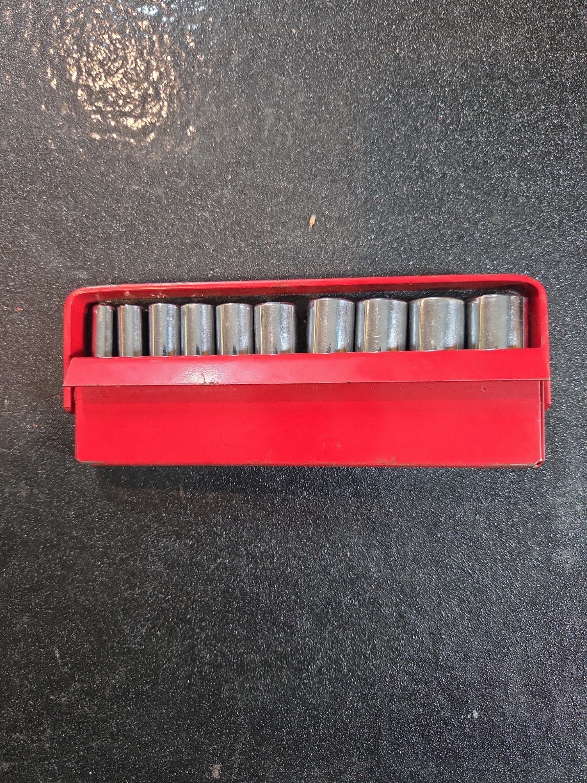 Mac Metric Socket Set 10 Pc 5mm-14mm Deep Well 1/4″ Drive 6 Point w/ Tray USA