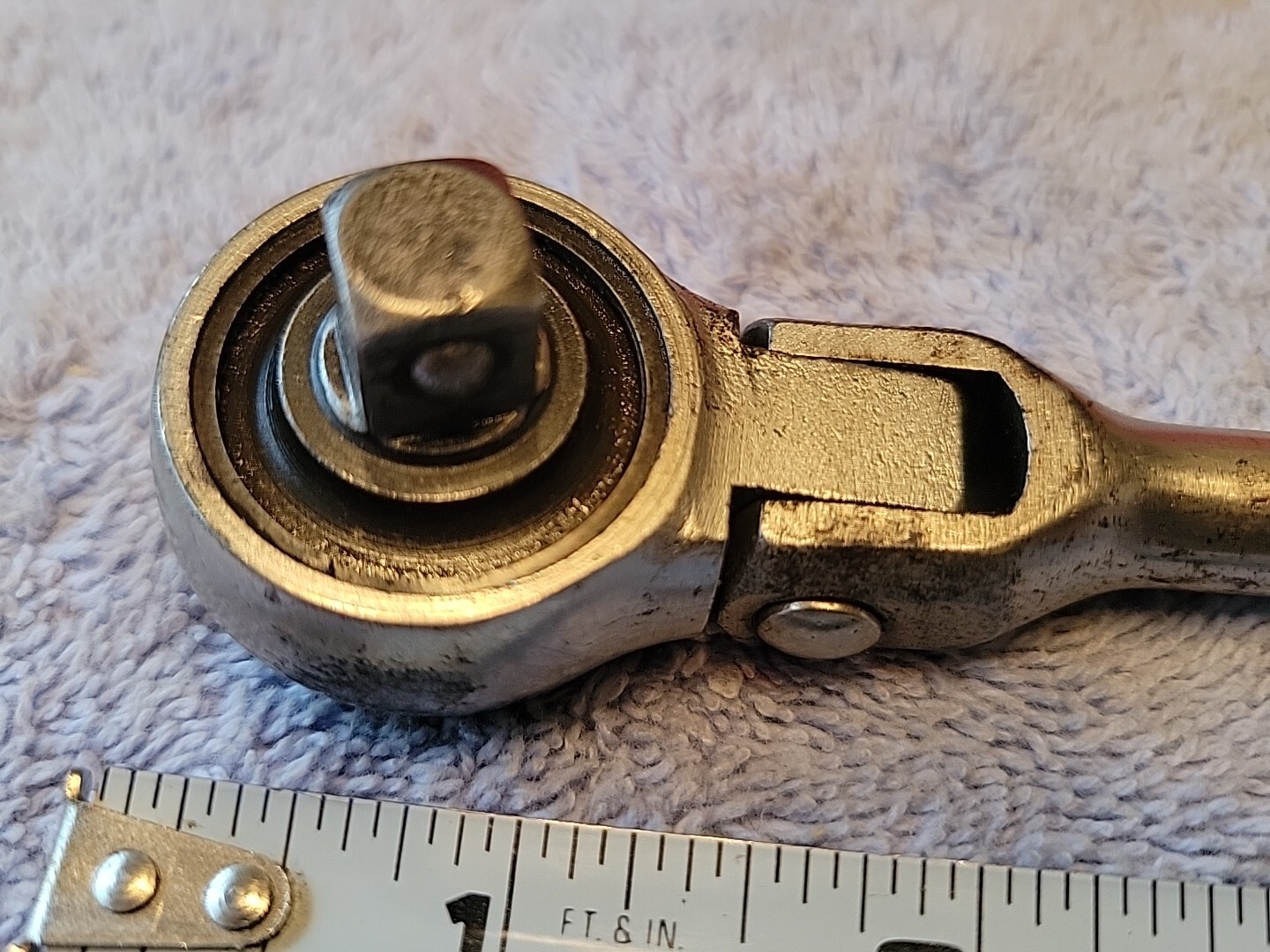 CHAMPION PLUG-MASTER CT-405 3/8″ DRIVE FLEX HEAD FINE TOOTH RATCHET VTG USA 🇺🇸