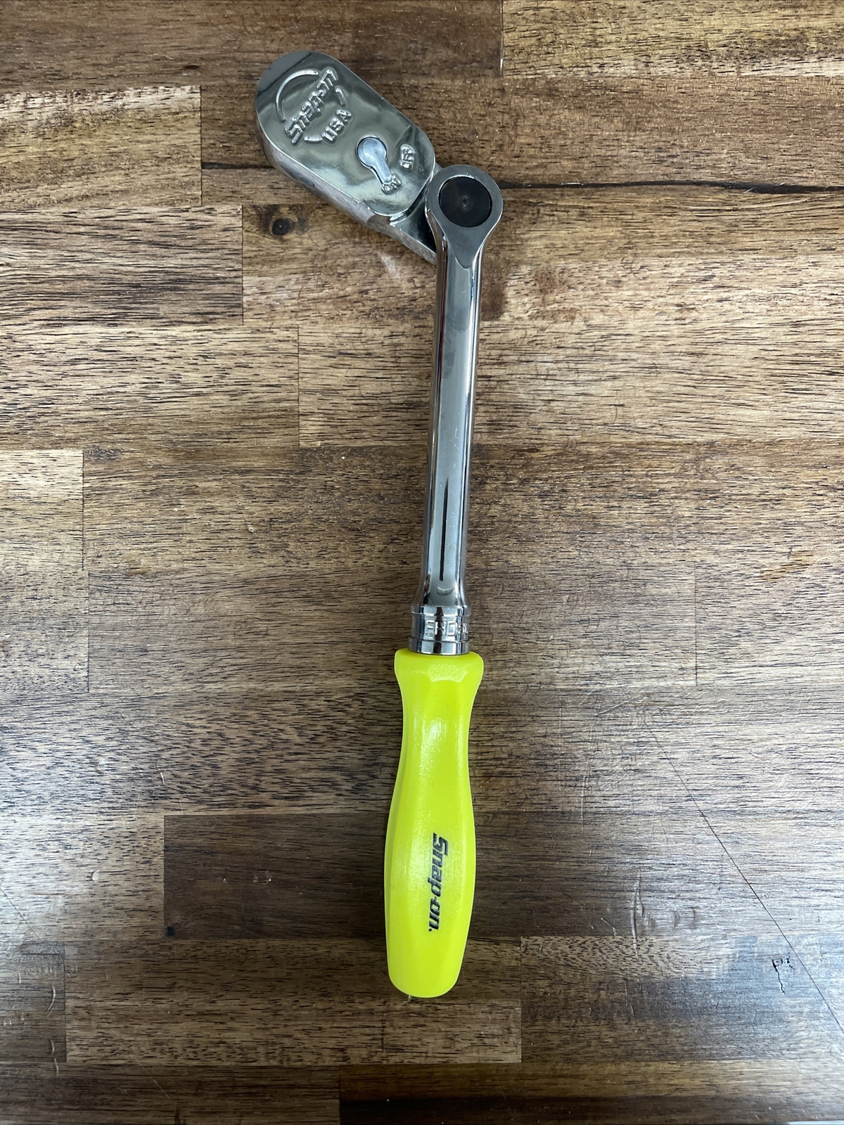 NEW Snap On Tools FHD80MP 3/8″ Indexing Head HI VIZ YELLOW Hard Handle Ratchet