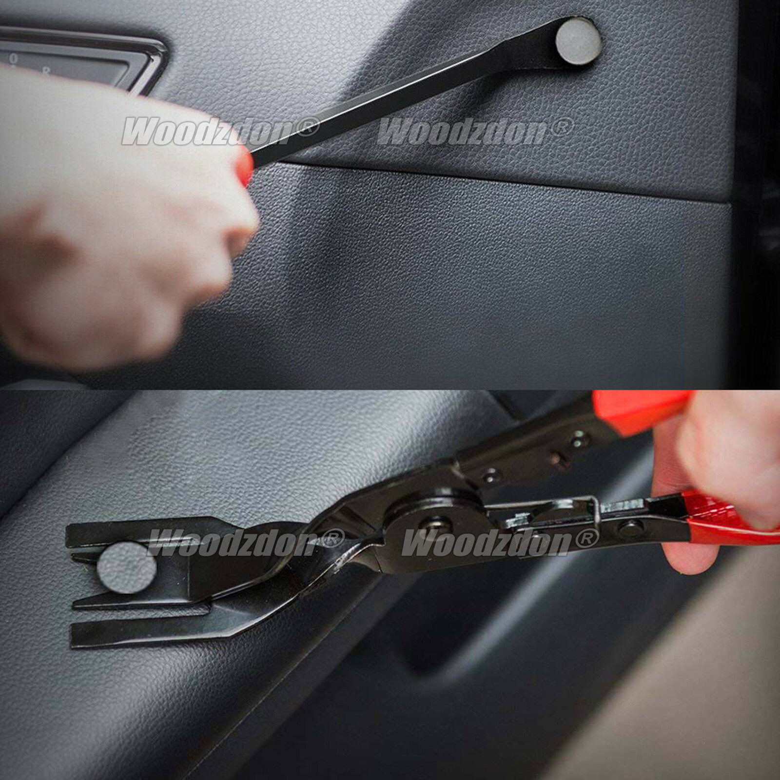 3pcs Car Door Panel Clip Pliers Trim Removal Fastener Puller Repair Pry Tool Kit