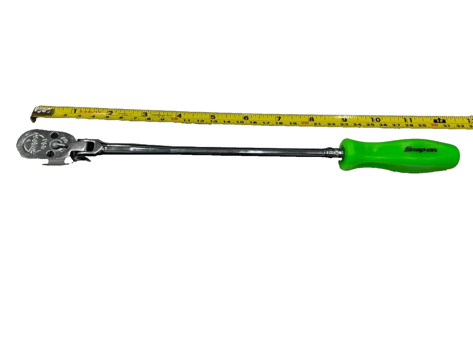 New Snap-on™ 1/4″ drive 13″ XLong Flex Head Green Hard Handle Ratchet THLLFD72G