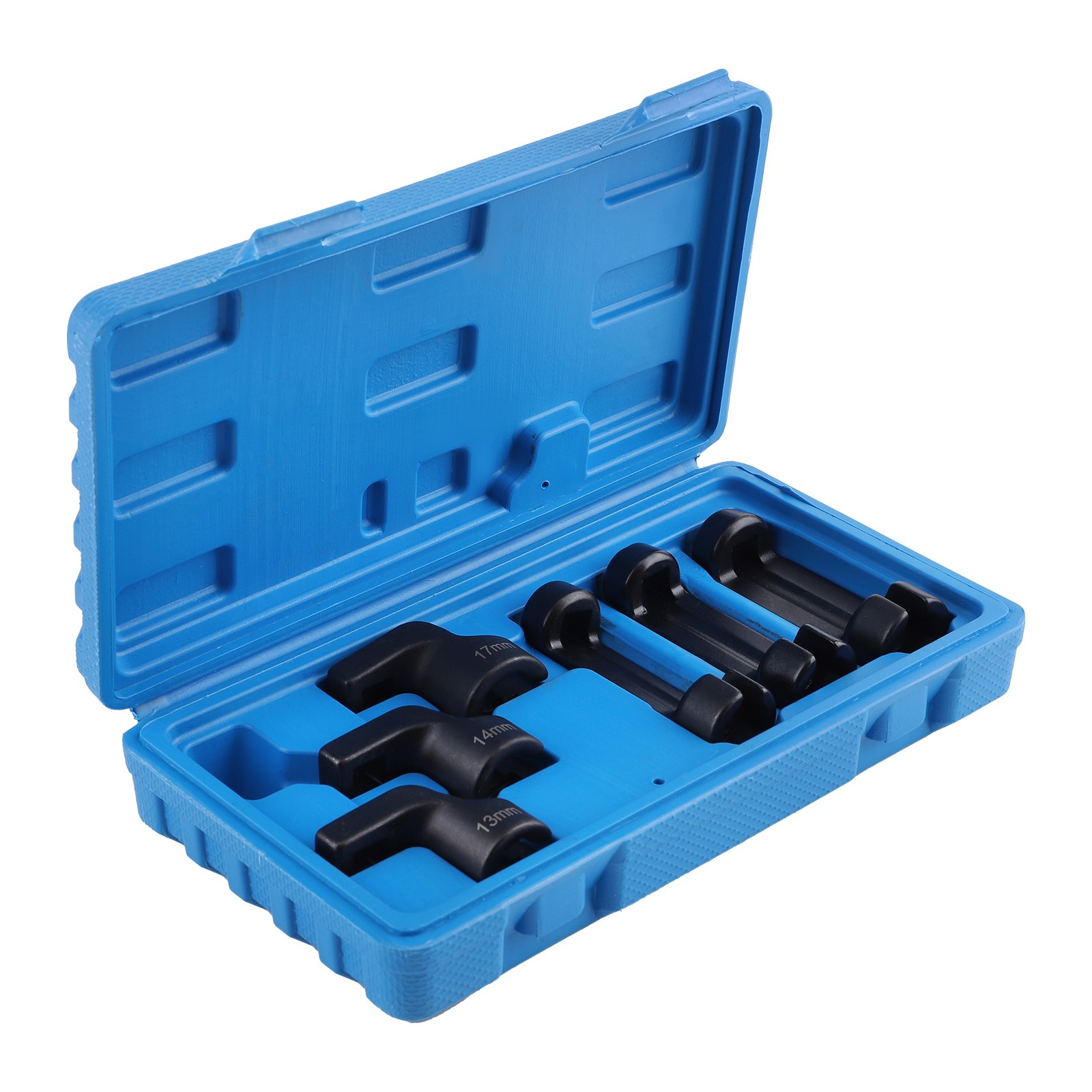 6pcs Egt Sensor Socket Set, Straight & Offset 13mm 14mm 17mm 3/8″ Drive Kit