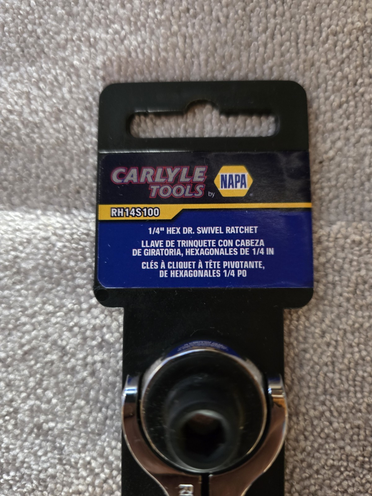 Napa Carlyle RH14S100 1/4″ HEX DR. SWIVEL RATCHET
