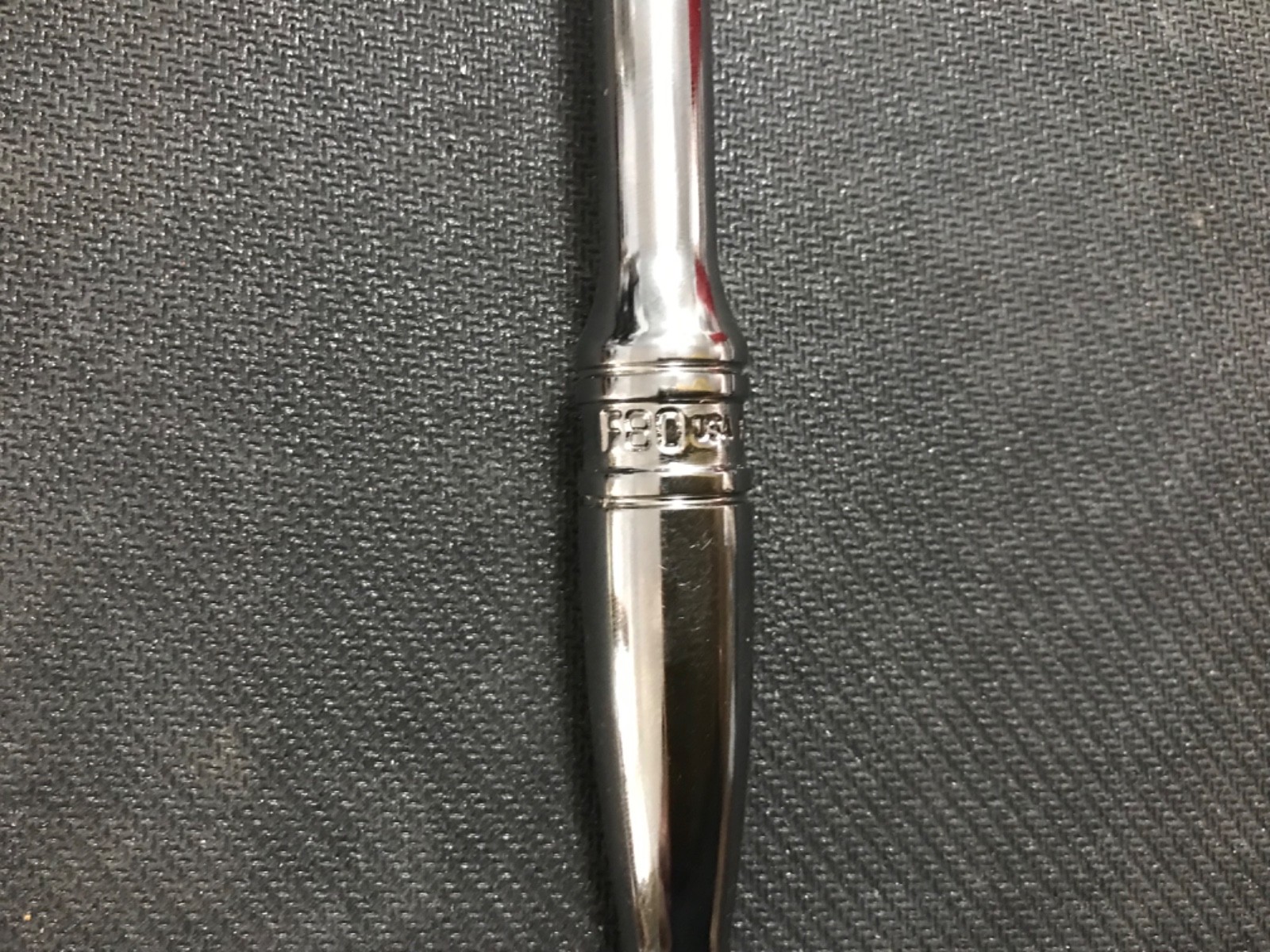 Snap On Tools 3/8″ Drive 80 Tooth Standard Handle Chrome Ratchet F80 New