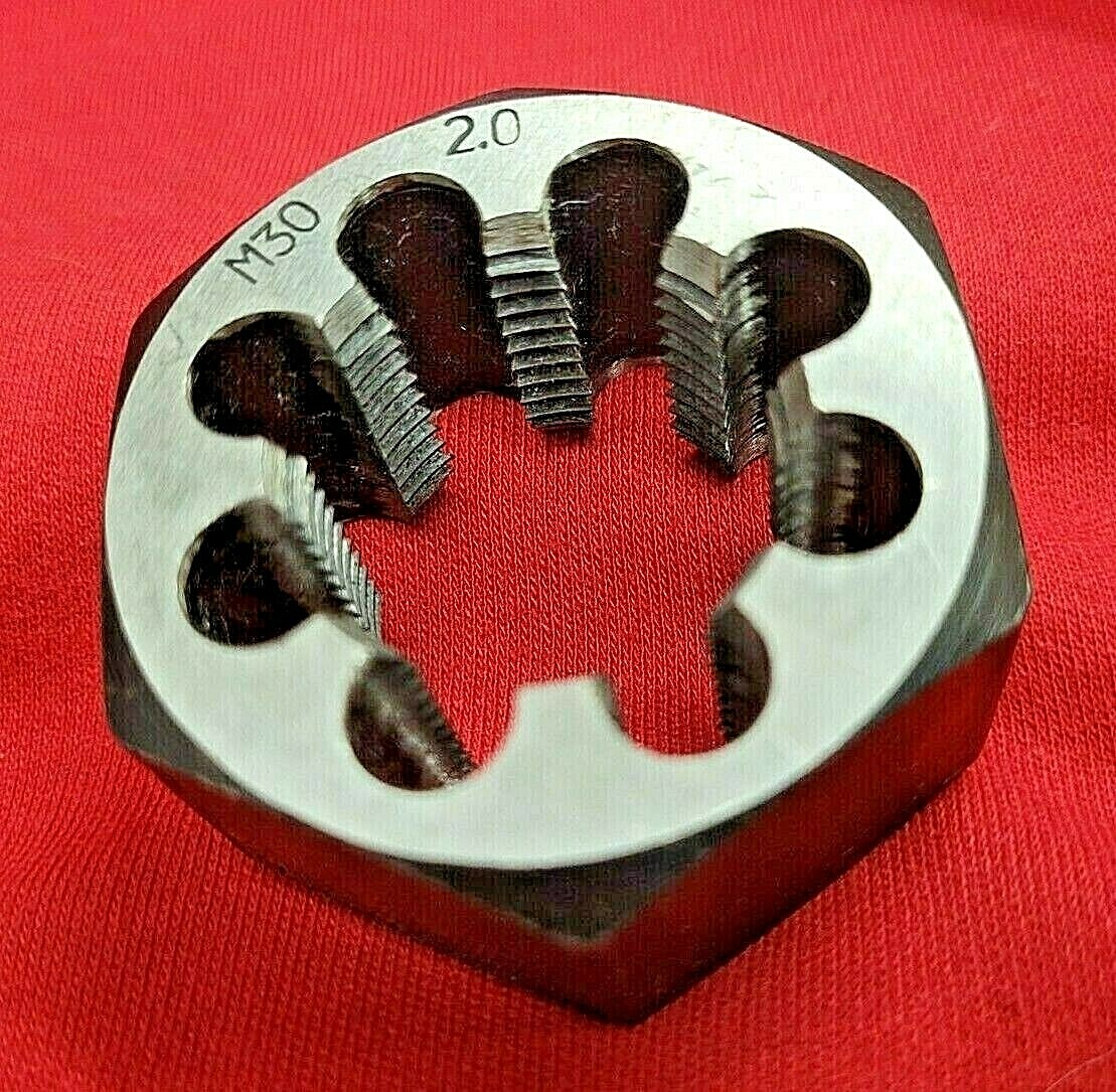 M30 X 2.0 30MM Metric 2.1″ Hex Die Alfa MHD70783 Carbon Steel Rethread