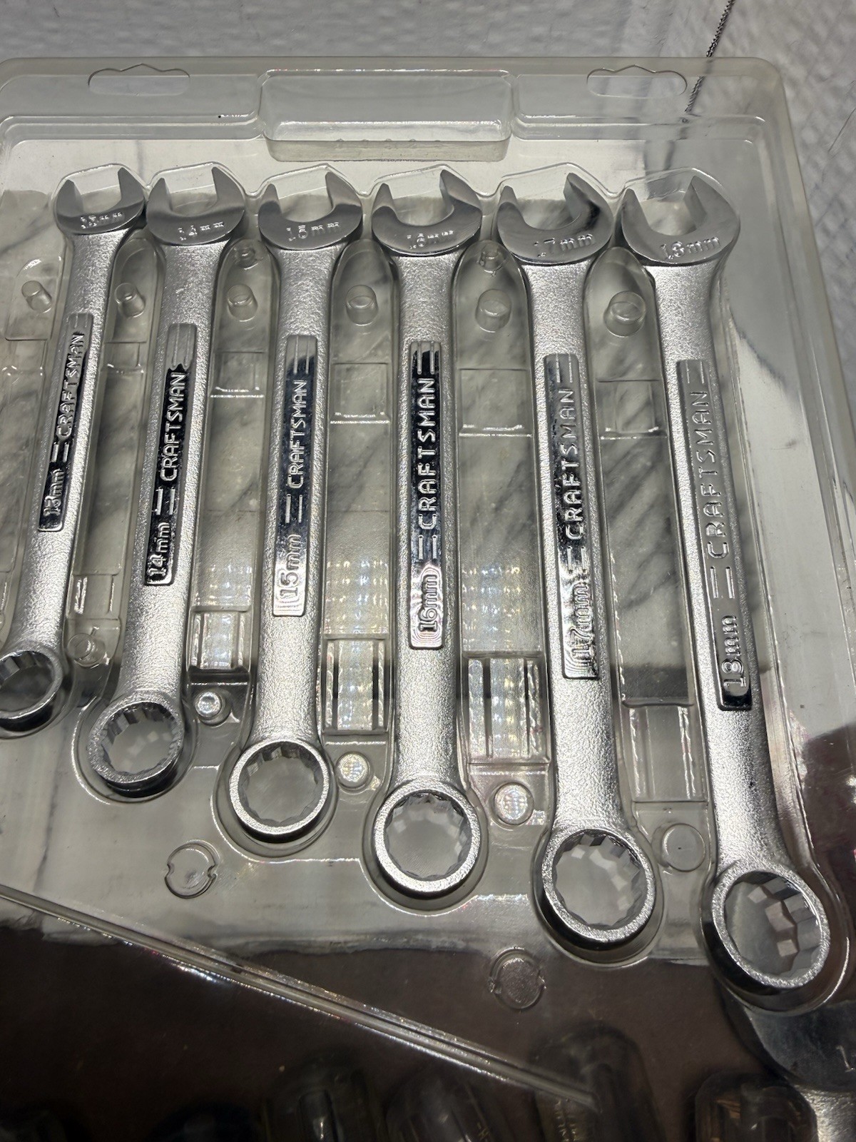 Vintage Craftsman 12-Piece Metric Combination Wrench Set 44626 New Old Stock USA